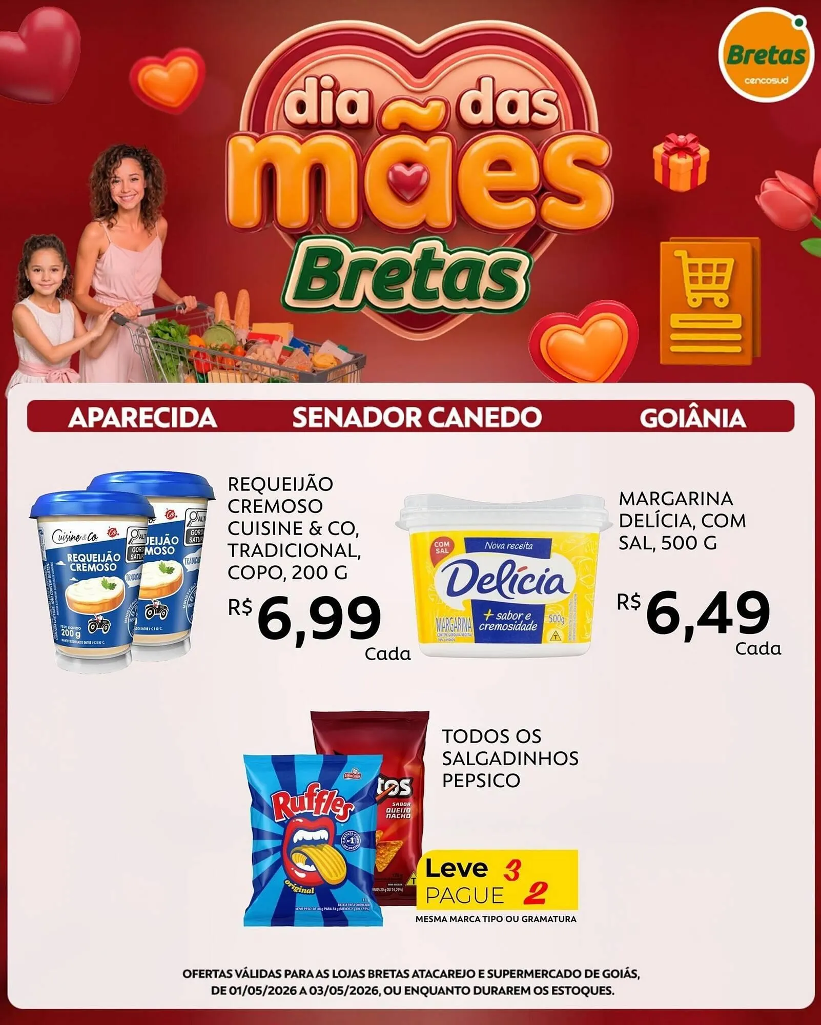 Encarte de Catálogo Supermercados Bretas 1 de maio até 3 de maio 2026 - Pagina 1