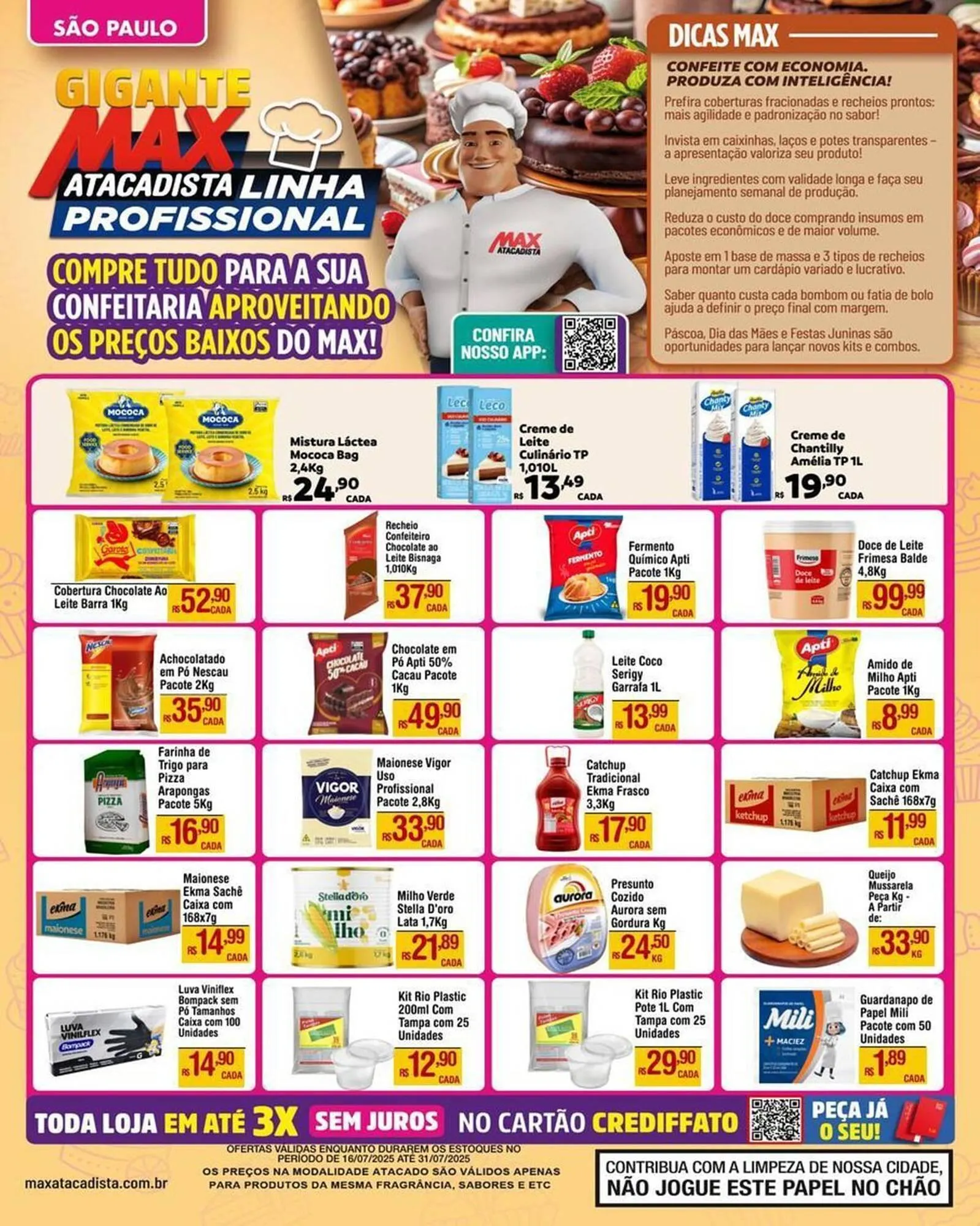 Encarte de Catálogo Max Atacadista 16 de julho até 31 de julho 2025 - Pagina 1