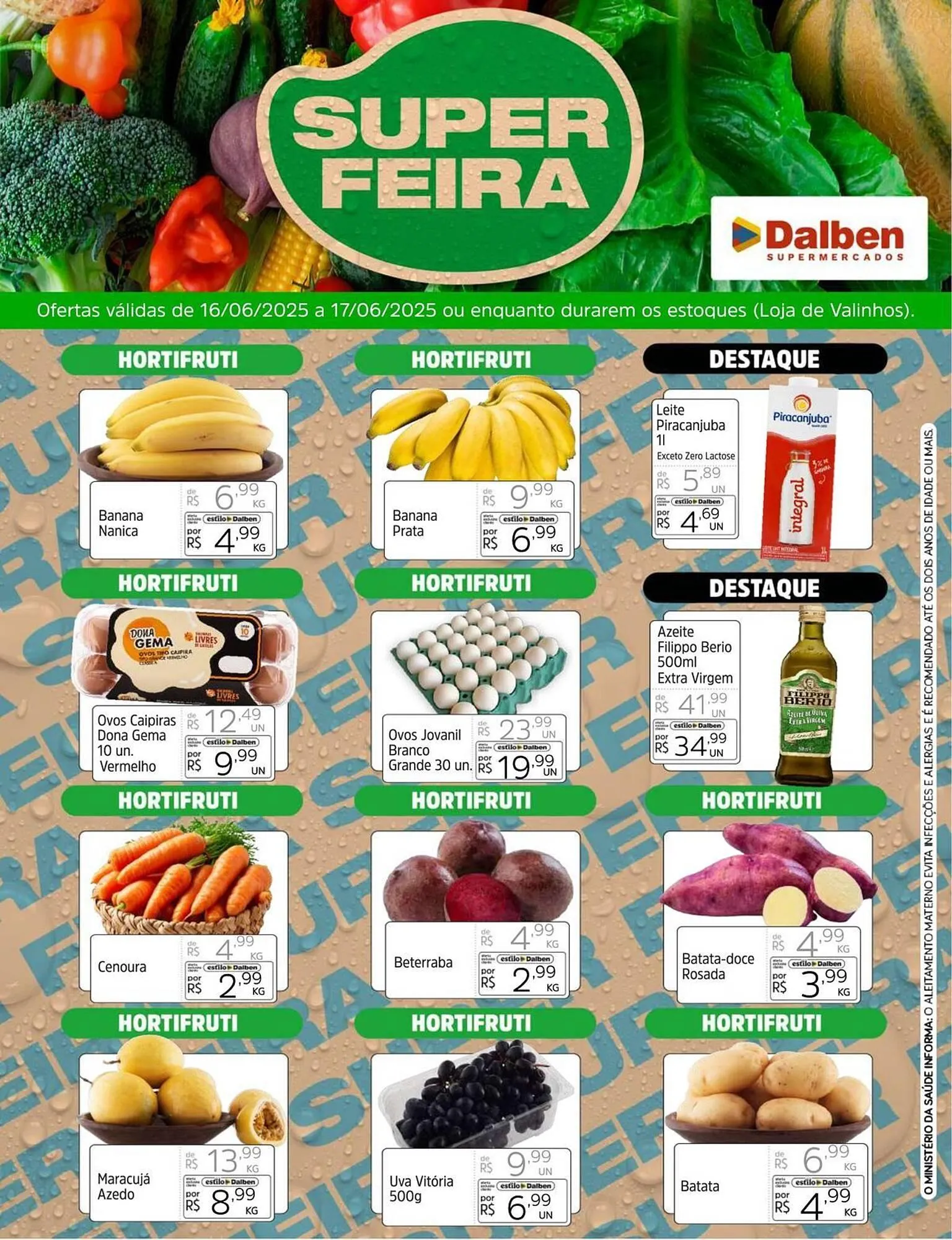 Encarte de Catálogo Supermercado Dalben 16 de junho até 17 de junho 2025 - Pagina 1