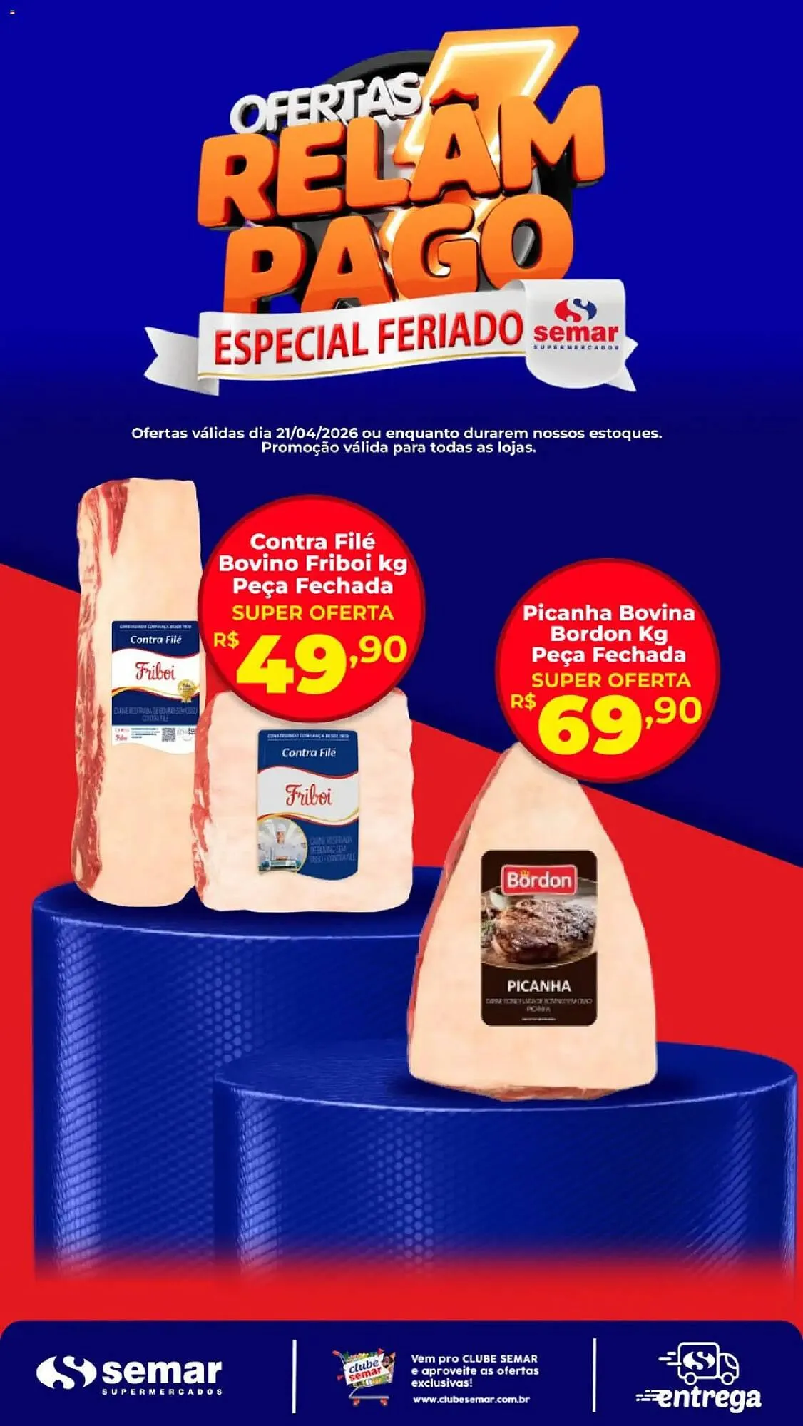 Encarte de Folheto Semar Supermercado 21 de abril até 21 de abril 2026 - Pagina 1