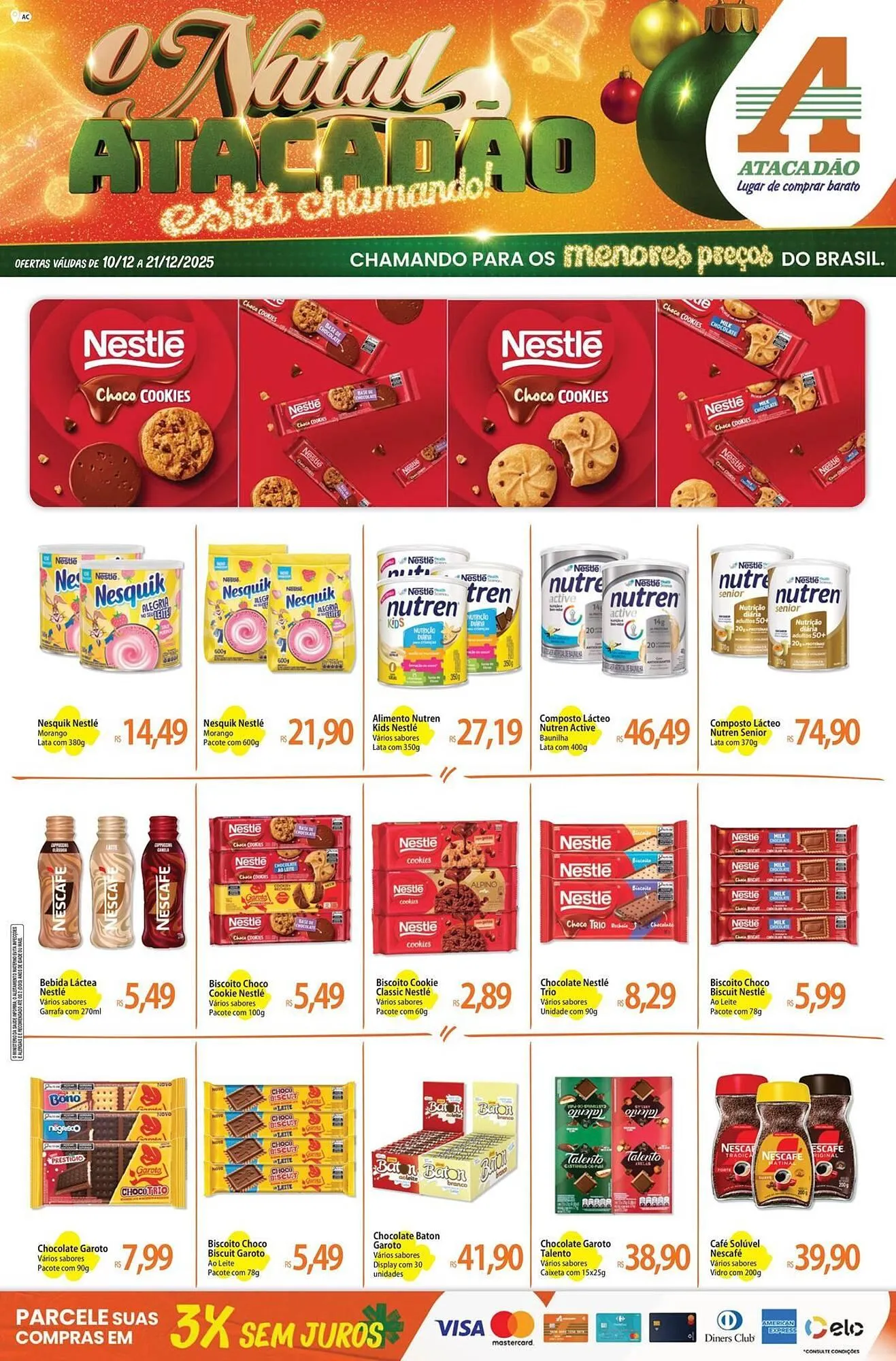 Encarte de Folheto Atacadão 10 de dezembro até 21 de dezembro 2025 - Pagina 1