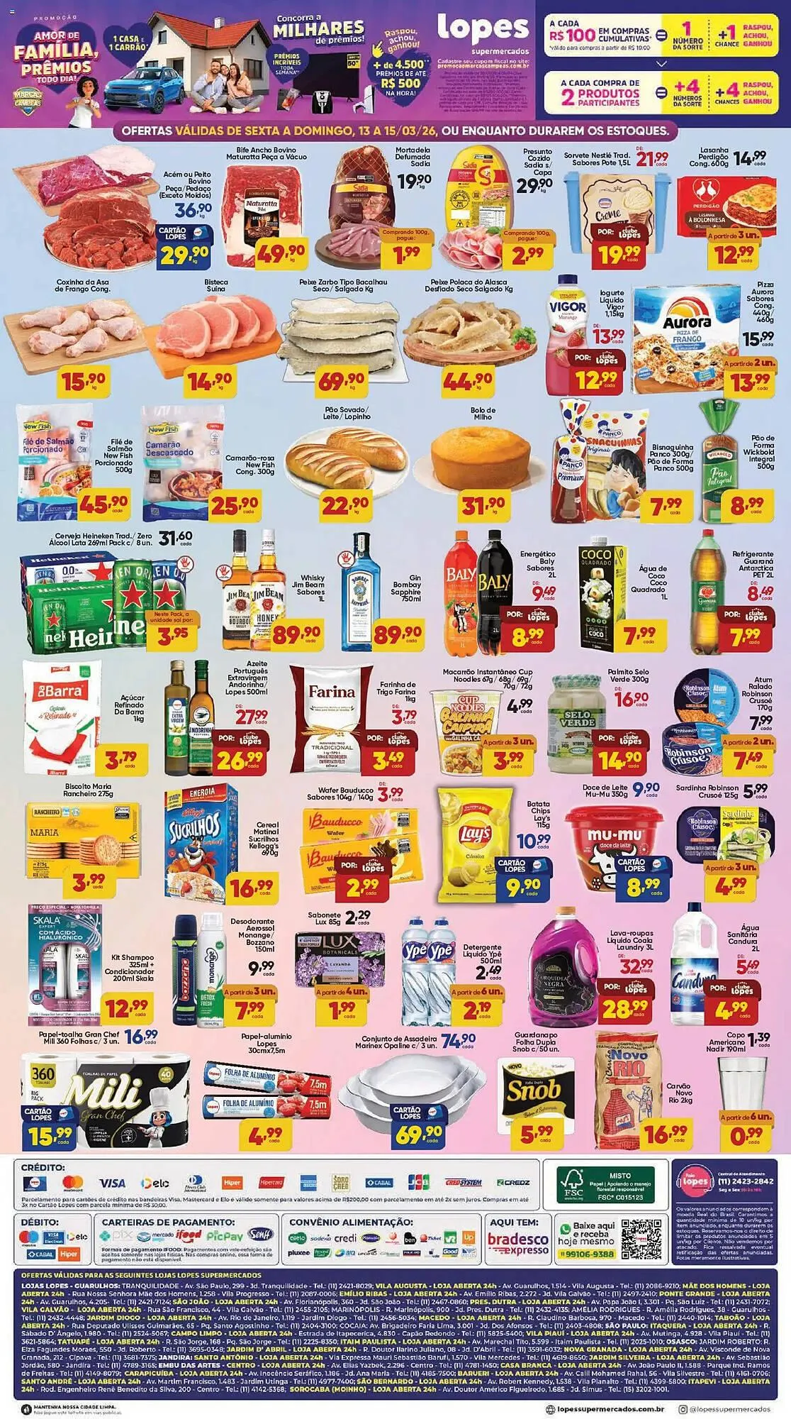 Encarte de Folheto Lopes Supermercados 13 de março até 15 de março 2026 - Pagina 2