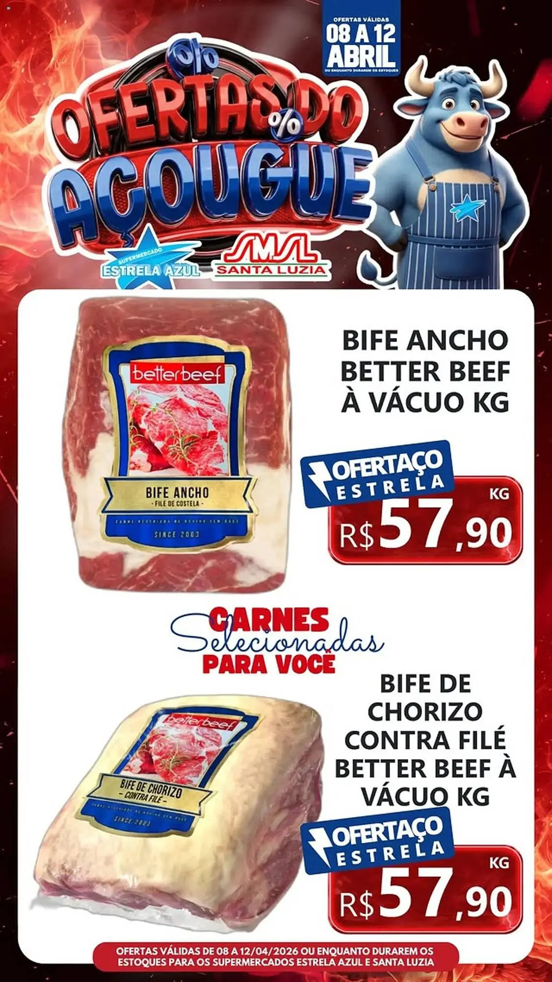 Encarte de Folheto Supermercado Estrela Azul 8 de abril até 13 de abril 2026 - Pagina 3