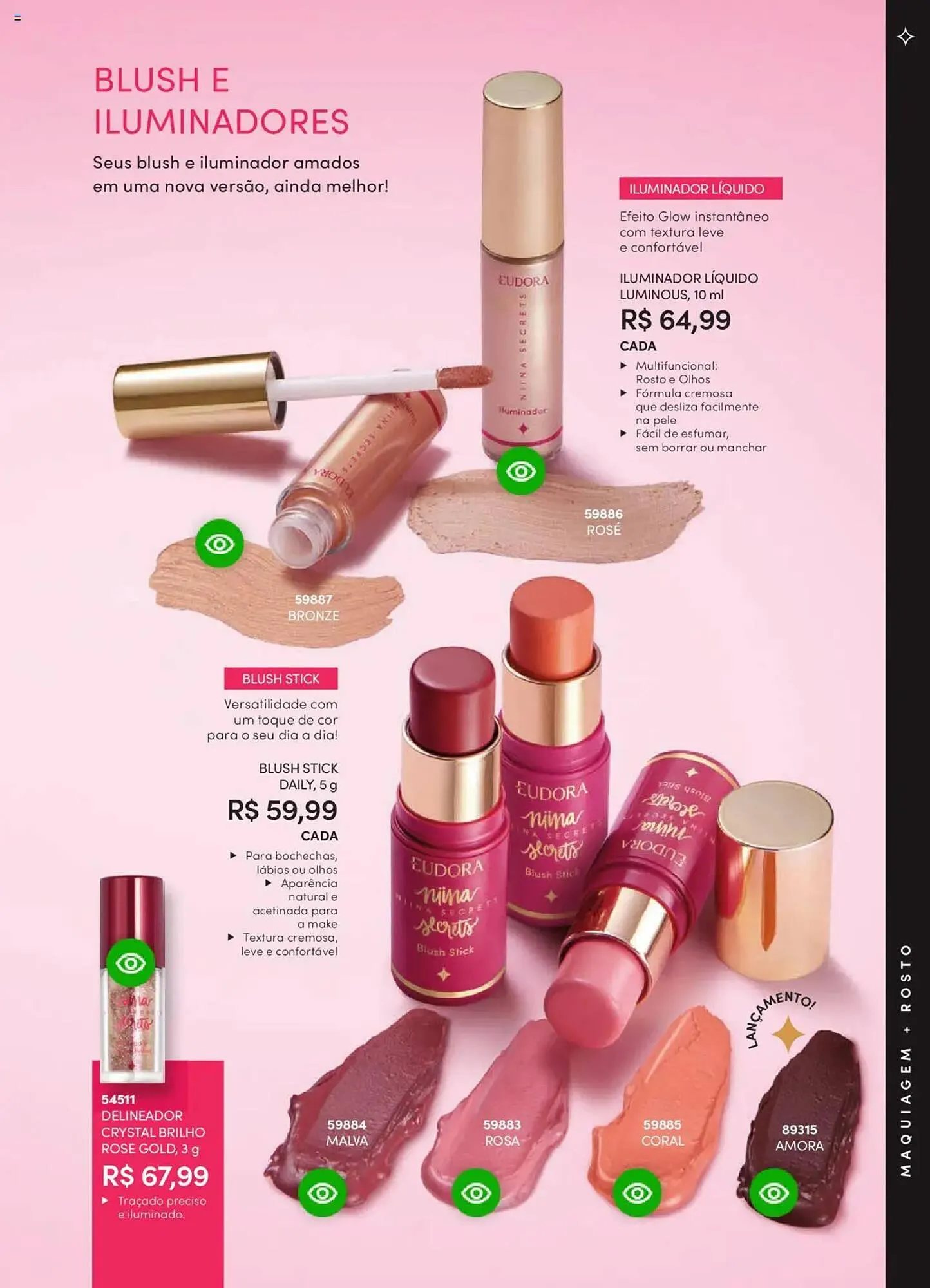 Encarte de Catálogo Eudora 25 de junho até 17 de julho 2025 - Pagina 75