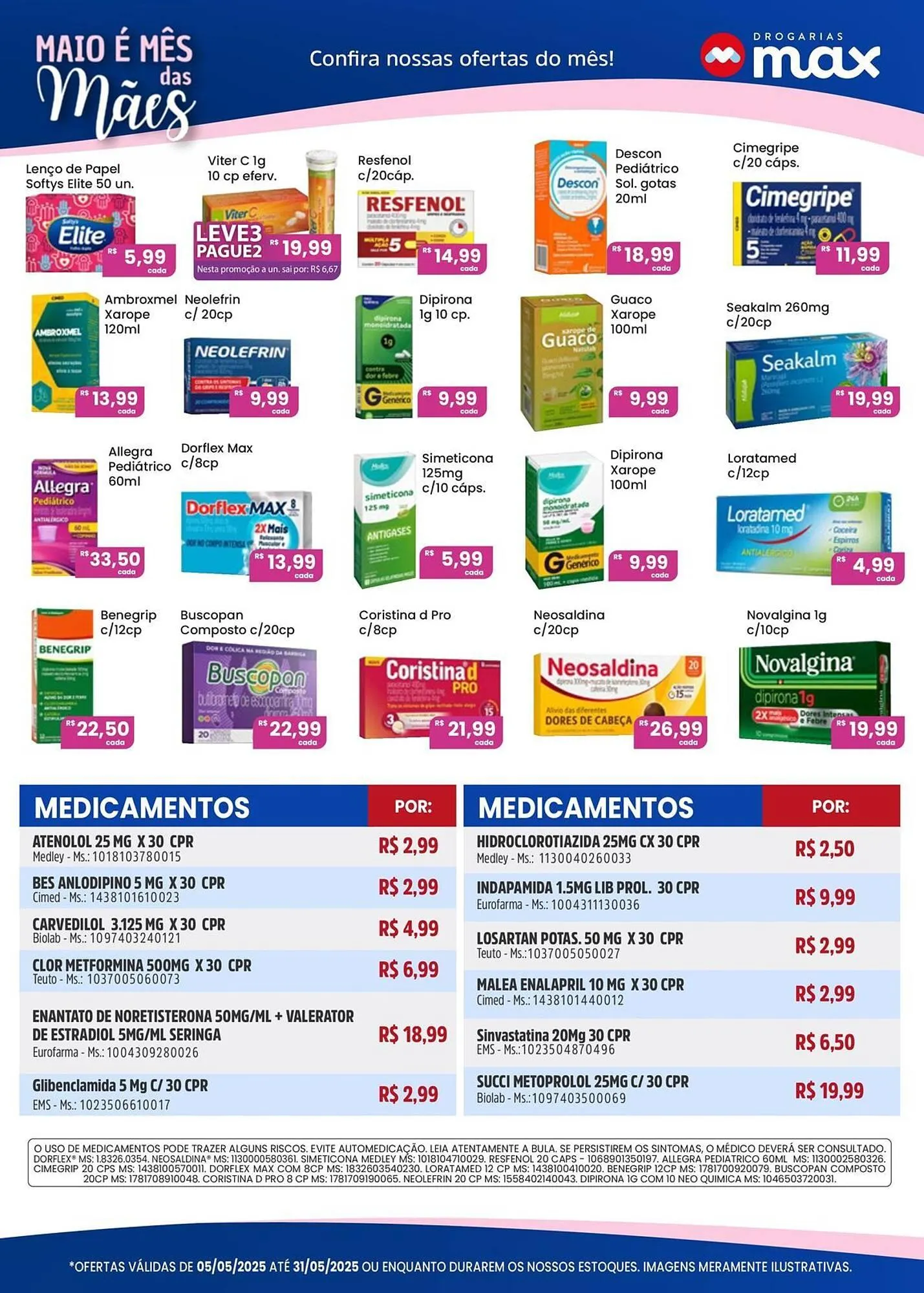 Encarte de Catálogo Drogarias Max 14 de maio até 31 de maio 2025 - Pagina 2