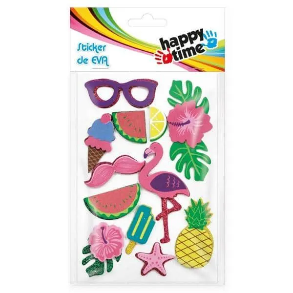 Adesivo Sticker EVA Flamingo 50786 Happy Time PT 1 UN