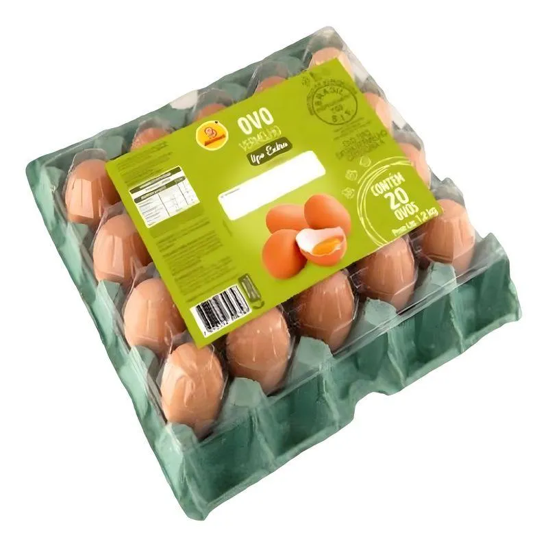 Ovos Vermelhos Extra GBarbosa c/ 20 Unid