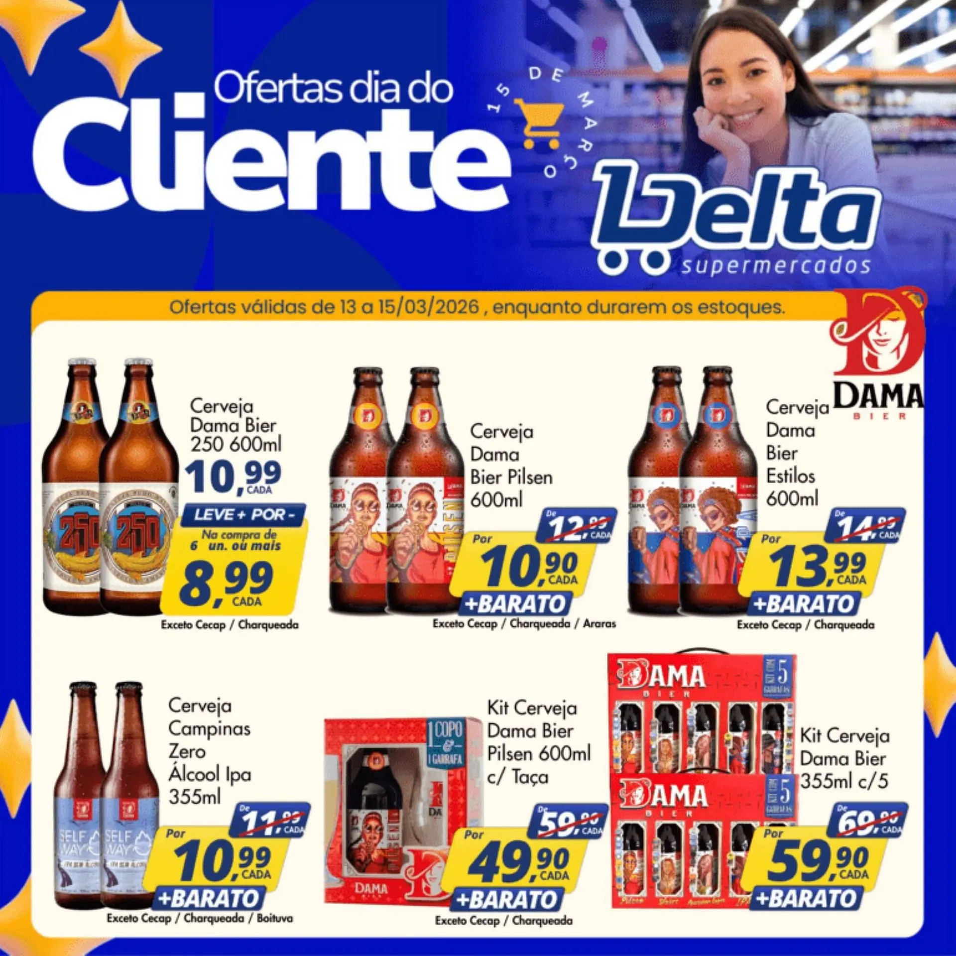 Encarte de Catálogo Delta Supermercados 13 de março até 15 de março 2026 - Pagina 1