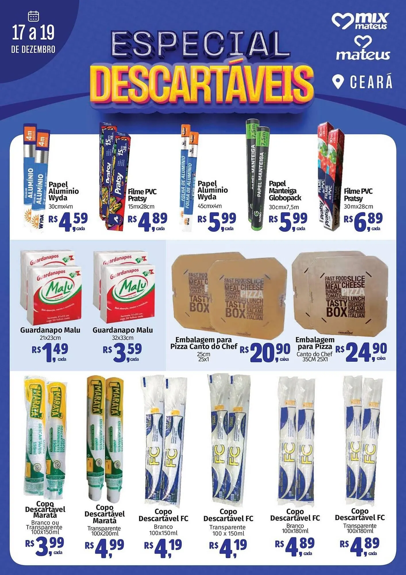 Encarte de Catálogo Supermercados Mateus 17 de dezembro até 19 de dezembro 2025 - Pagina 1
