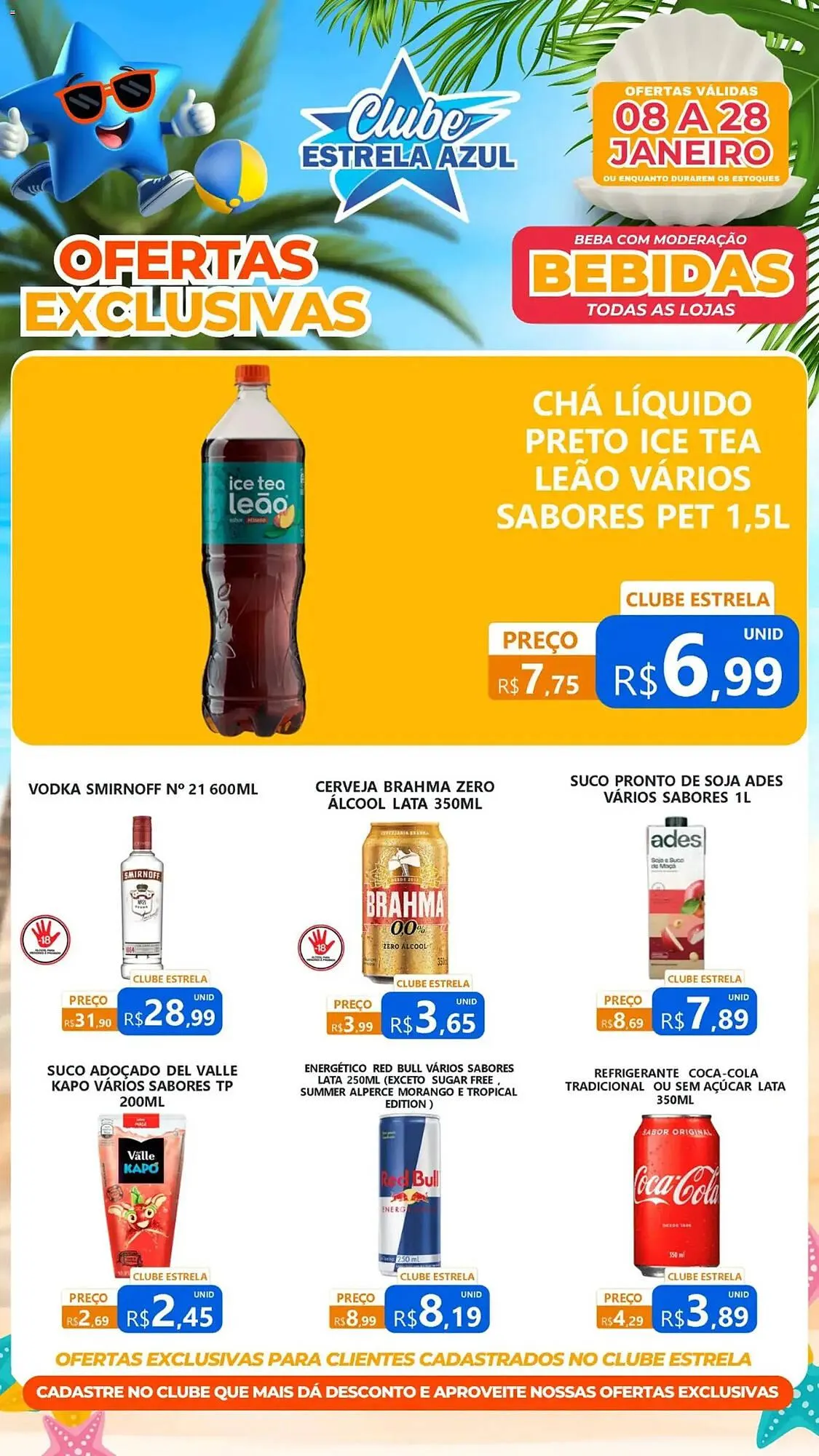 Encarte de Folheto Supermercado Estrela Azul 8 de janeiro até 28 de janeiro 2026 - Pagina 1