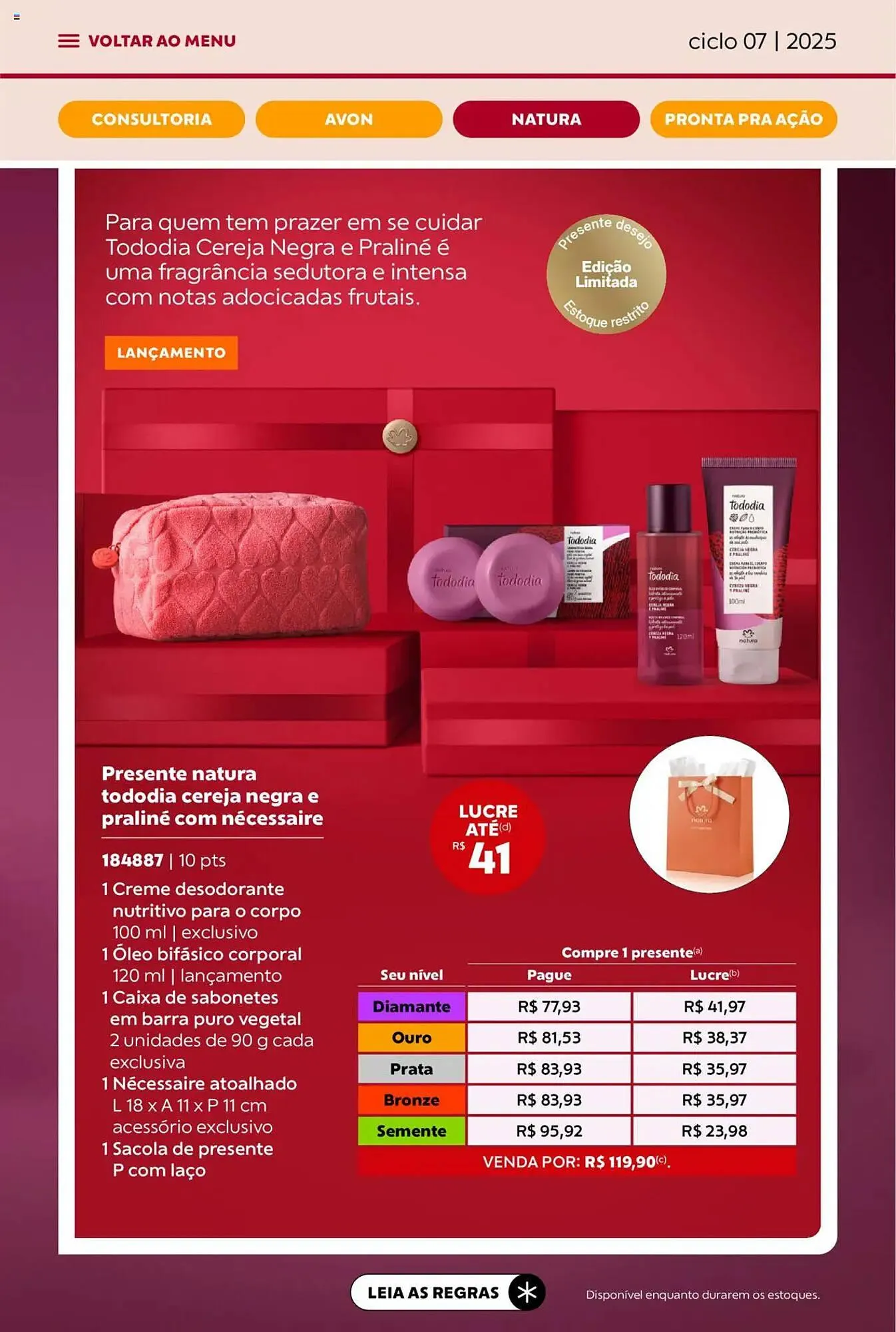 Encarte de Catálogo Avon 3 de abril até 1 de maio 2025 - Pagina 63