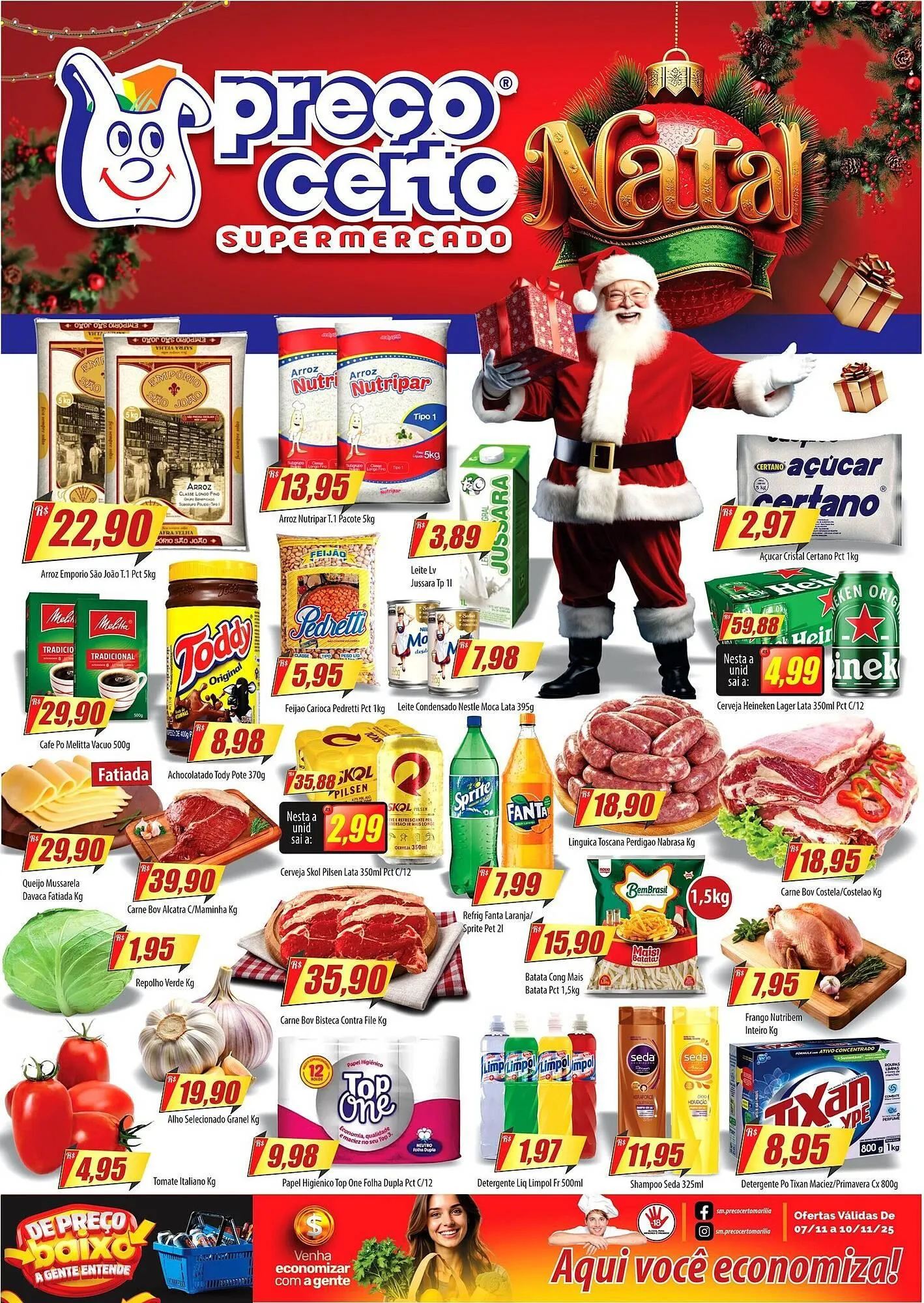 Encarte de Catálogo Preço Certo 7 de novembro até 10 de novembro 2025 - Pagina 1