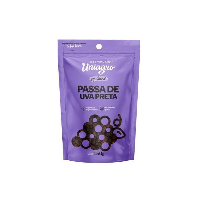 Uva Passa Uniagro Equilíbrio Escura 150g