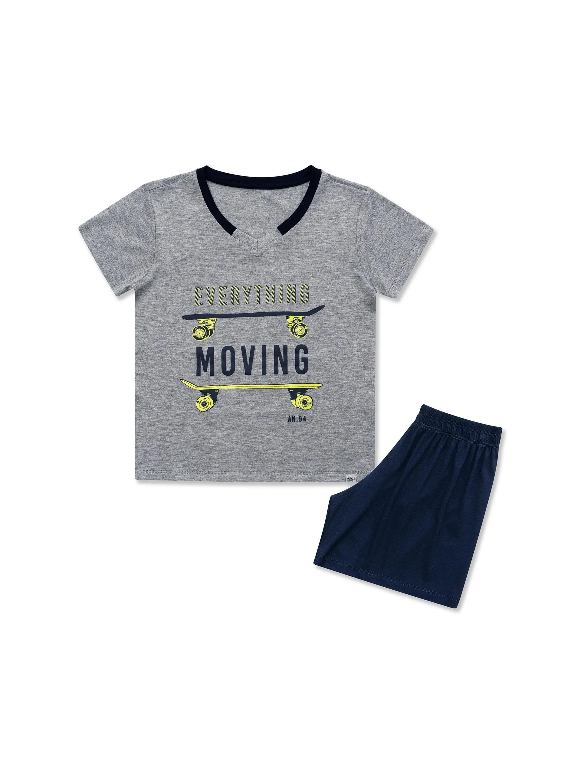 Pijama Curto Manga Curta Infantil Family Skate