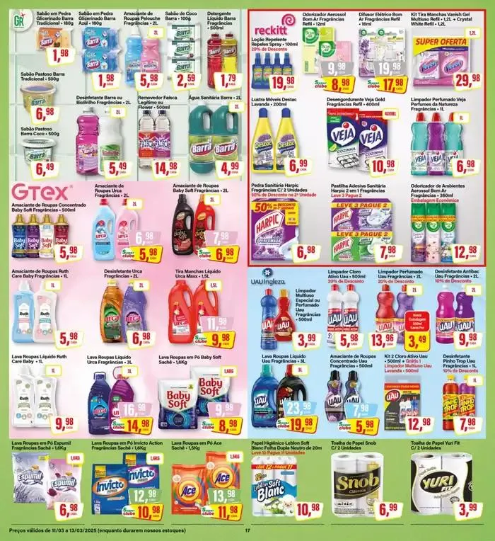 Encarte de Encarte Rede Supermarket 12 de março até 13 de março 2025 - Pagina 17