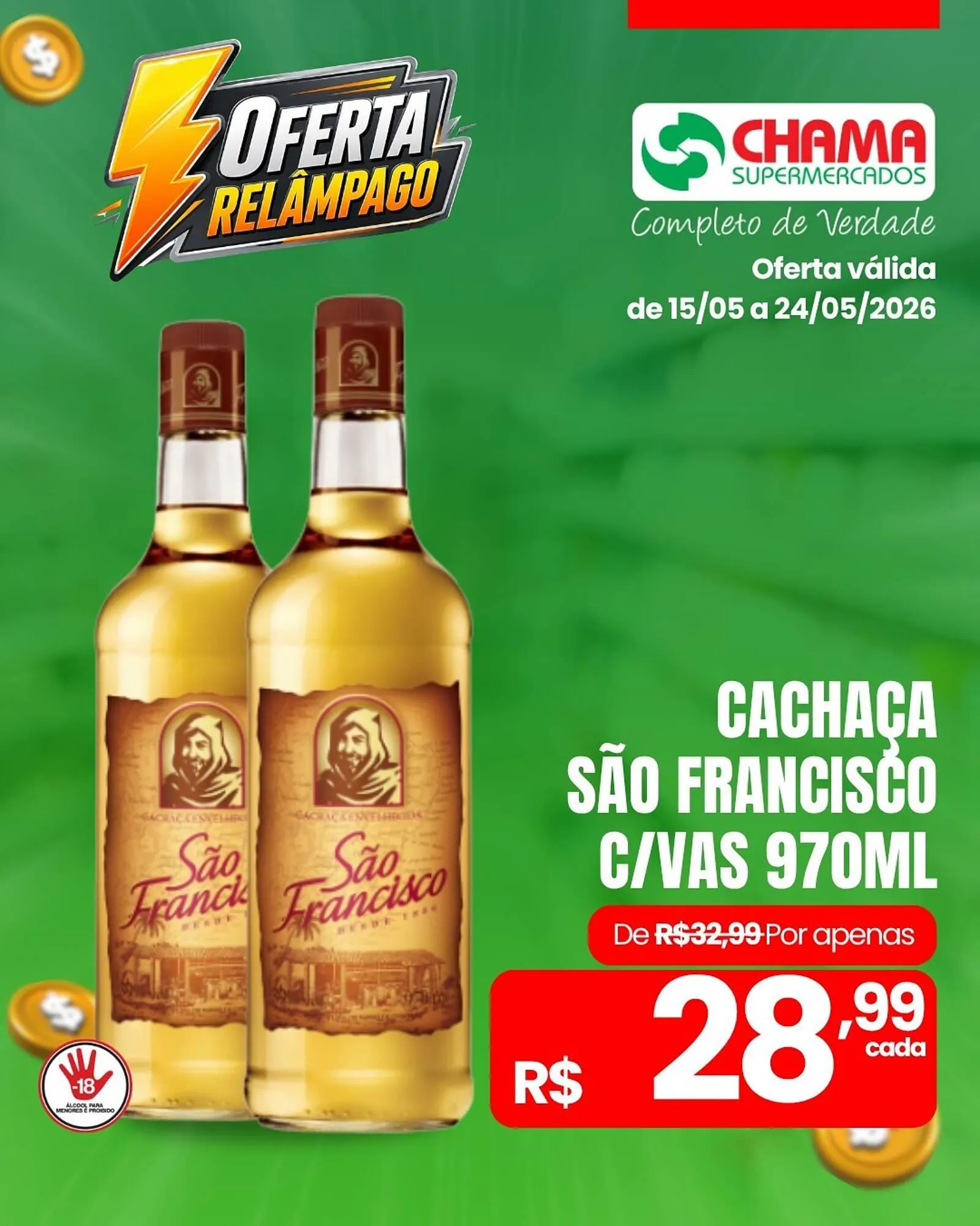 Encarte de Catálogo Chama Supermercados 15 de maio até 24 de maio 2026 - Pagina 4
