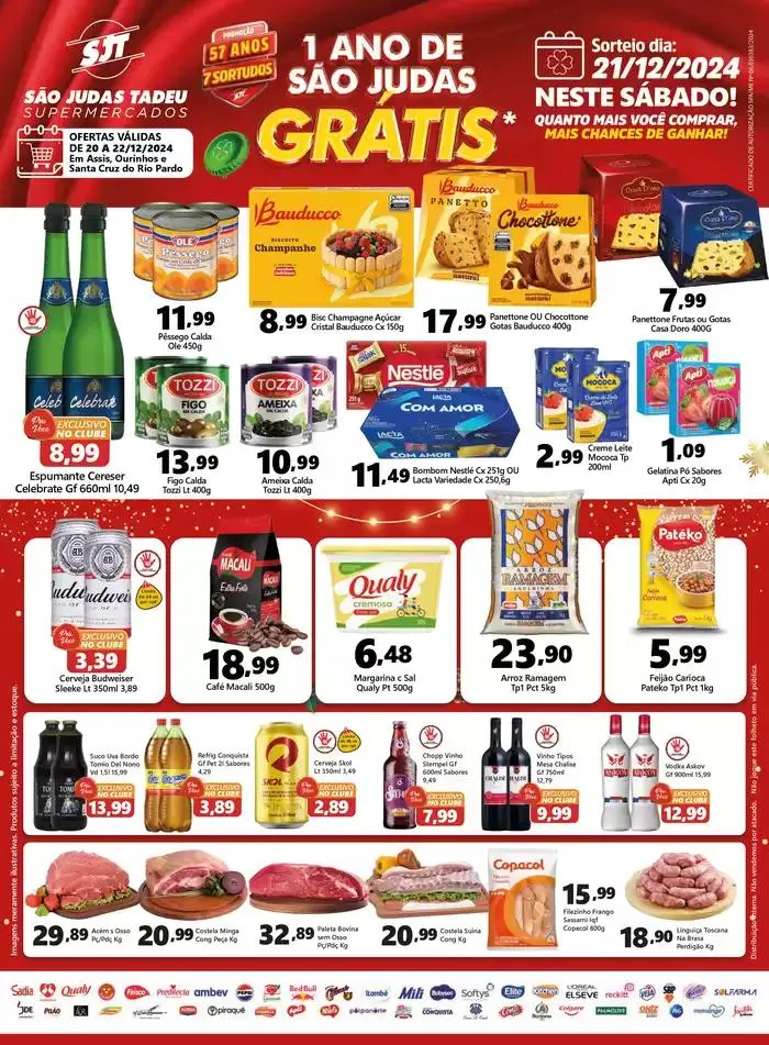 Encarte de FOLHETO OFERTA ASSIS OURINHOS E SANTA CRUZ 20 de dezembro até 22 de dezembro 2024 - Pagina 1