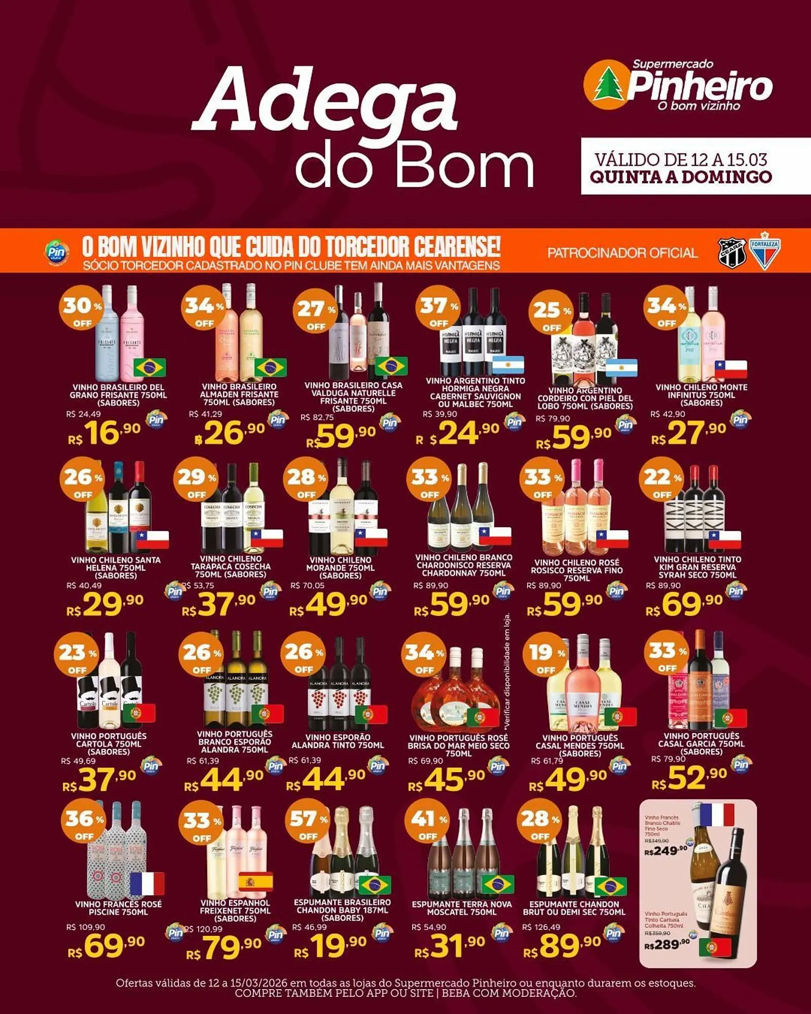 Encarte de Encarte Pinheiro Supermercado 12 de março até 15 de março 2026 - Pagina 2