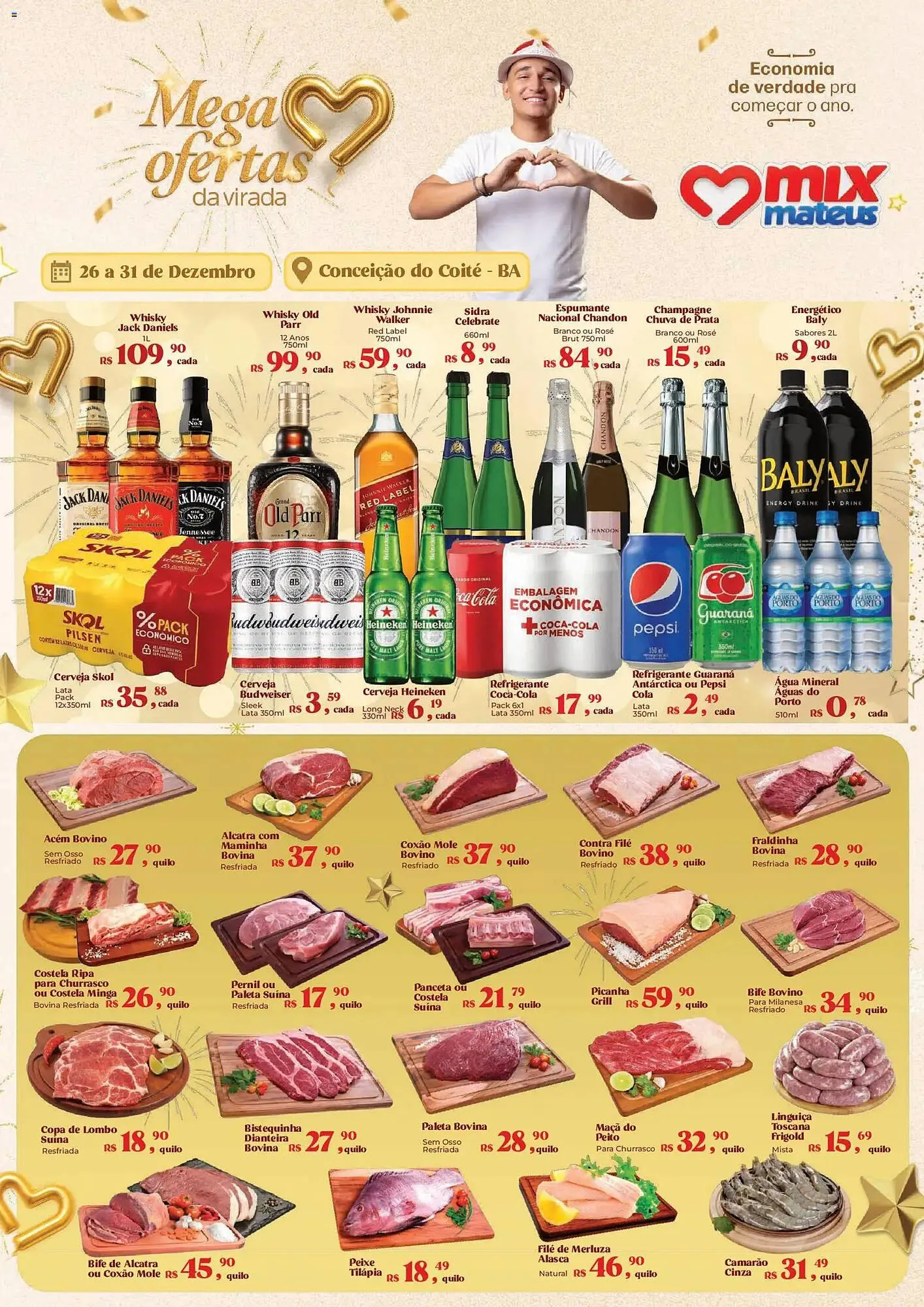 Encarte de Catálogo Supermercados Mateus 26 de dezembro até 31 de dezembro 2025 - Pagina 1