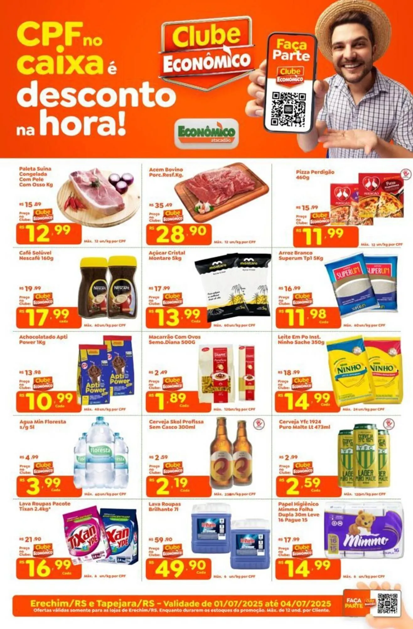 Encarte de Catálogo Econômico Atacadão 1 de julho até 4 de julho 2025 - Pagina 1