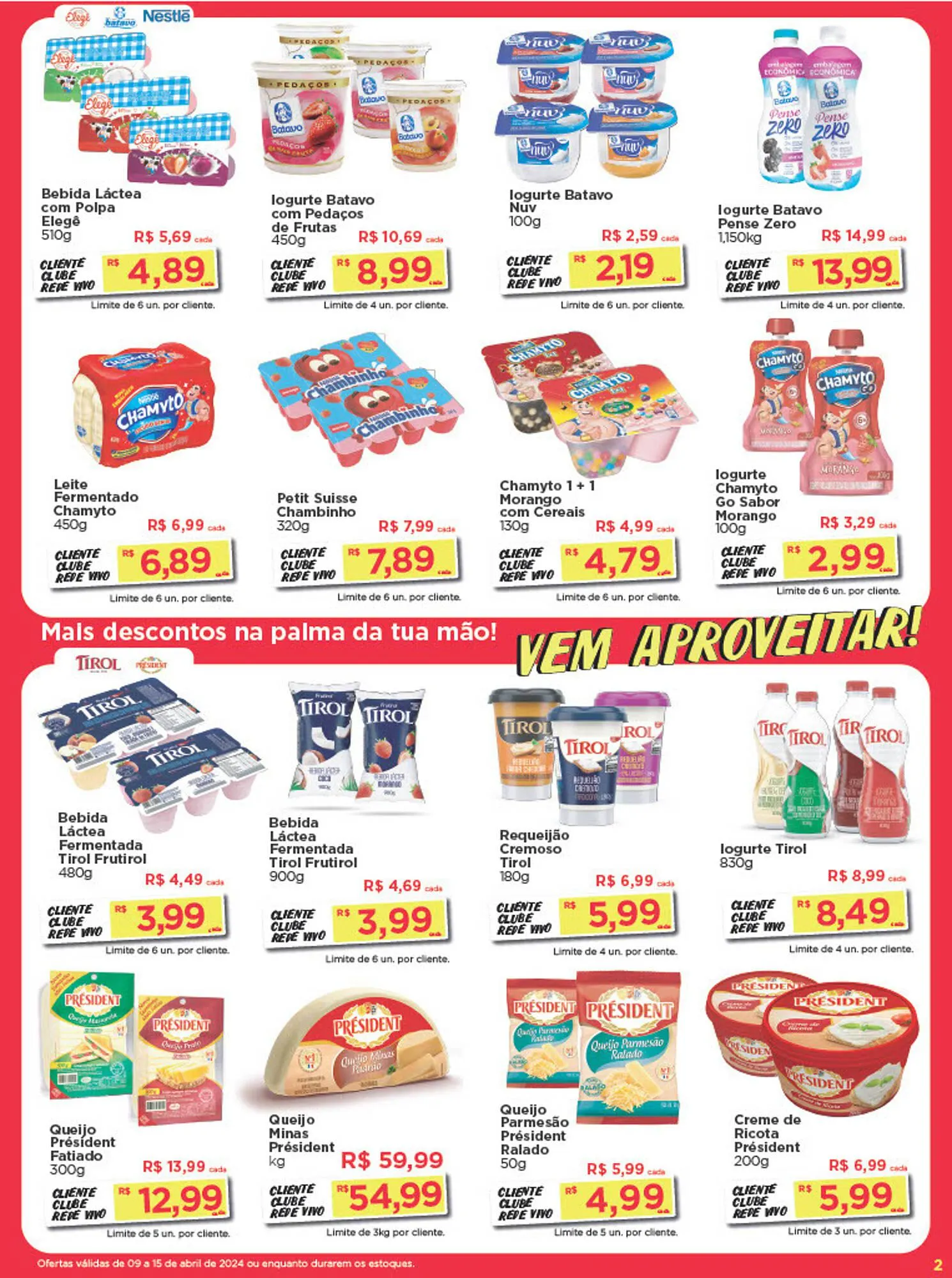 Encarte de Catálogo Rede Vivo 9 de abril até 15 de abril 2024 - Pagina 2