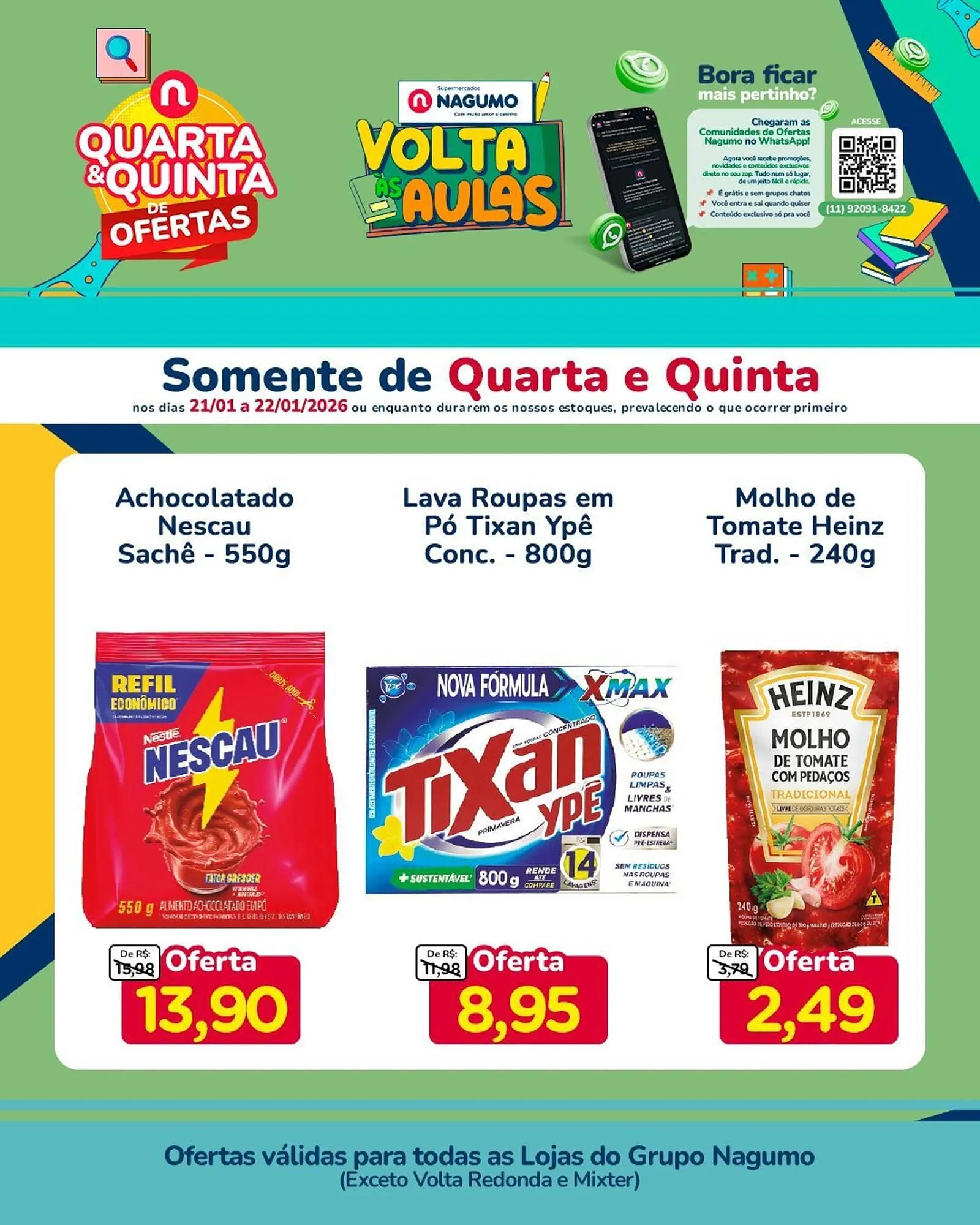 Encarte de Folheto Nagumo 21 de janeiro até 22 de janeiro 2026 - Pagina 1