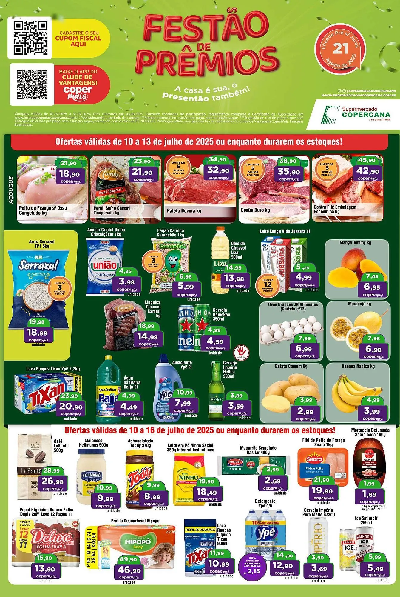 Encarte de Catálogo Copercana 10 de julho até 16 de julho 2025 - Pagina 1