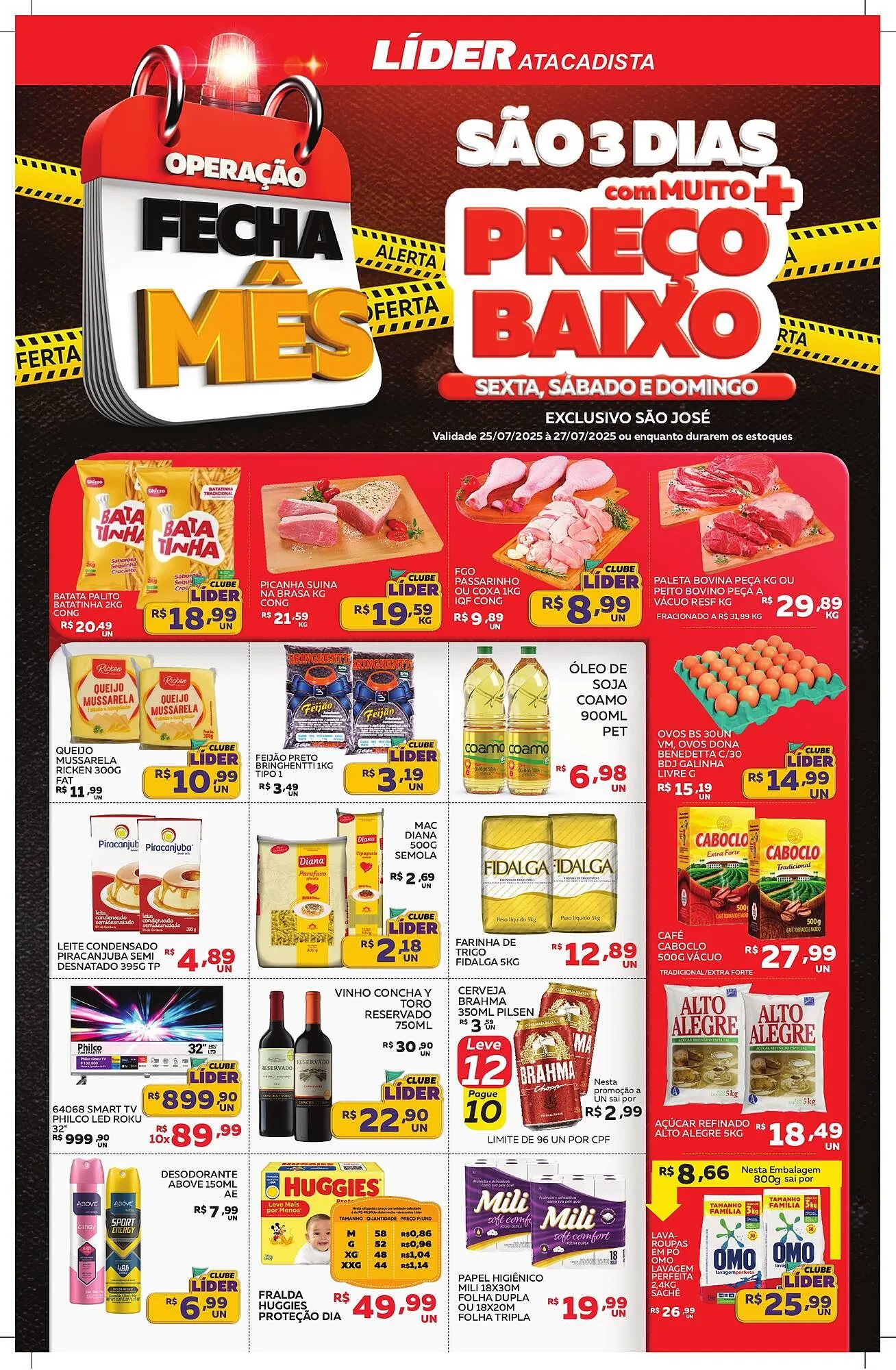 Encarte de Catálogo Lider Atacadista 25 de julho até 27 de julho 2025 - Pagina 1