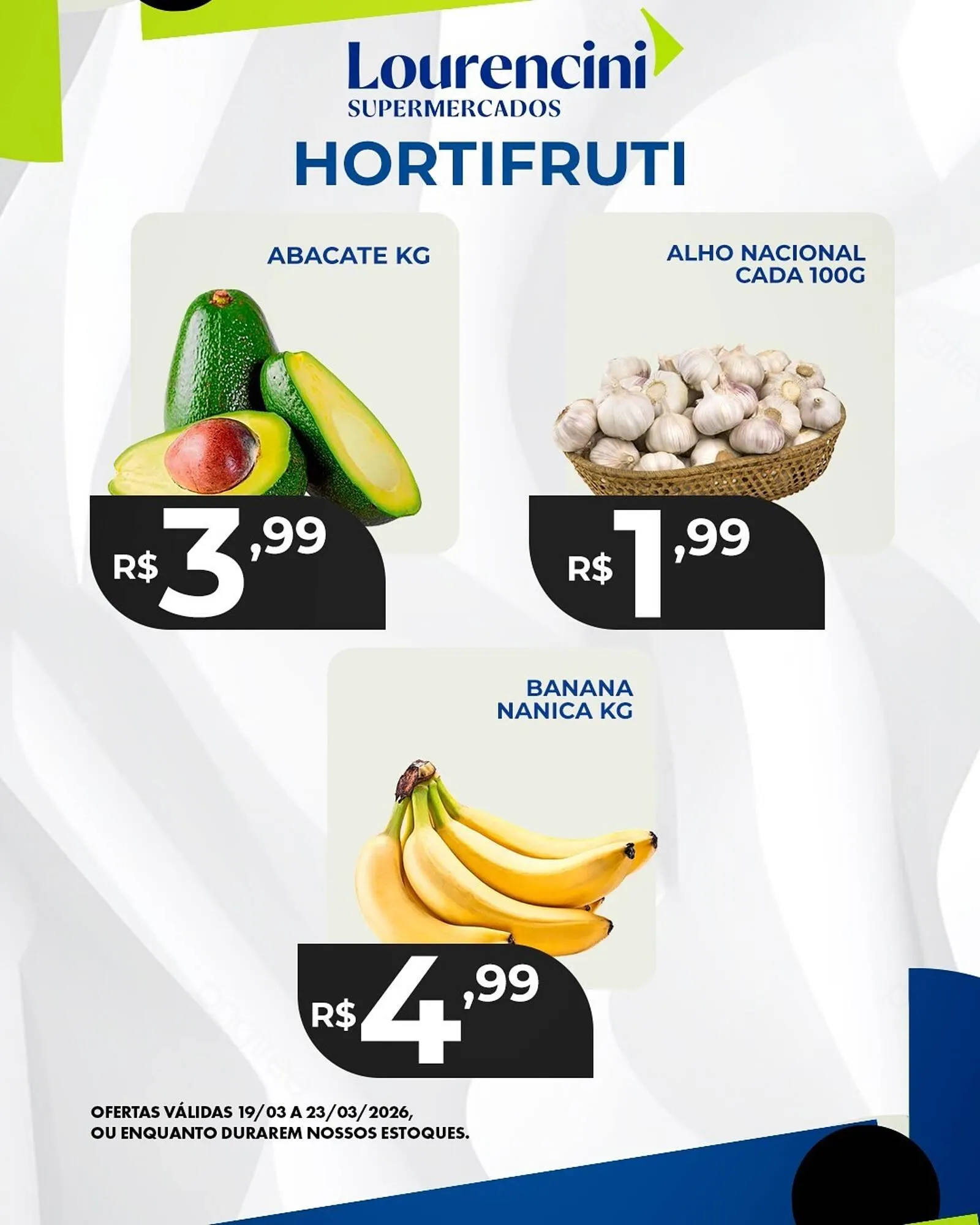 Encarte de Catálogo Lourencini Supermercados 21 de março até 23 de março 2026 - Pagina 1