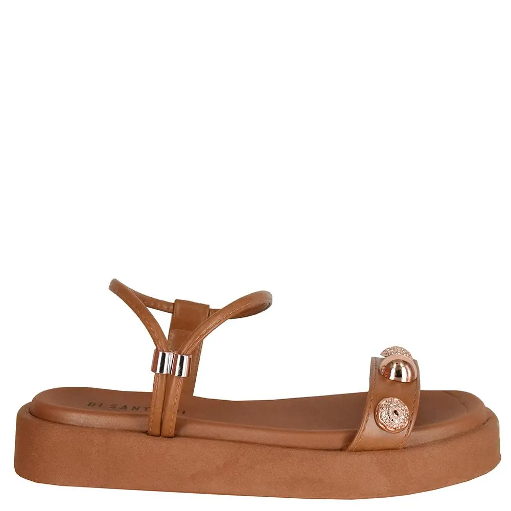 SANDALIA FLATFORM METAIS DI SANTINNI