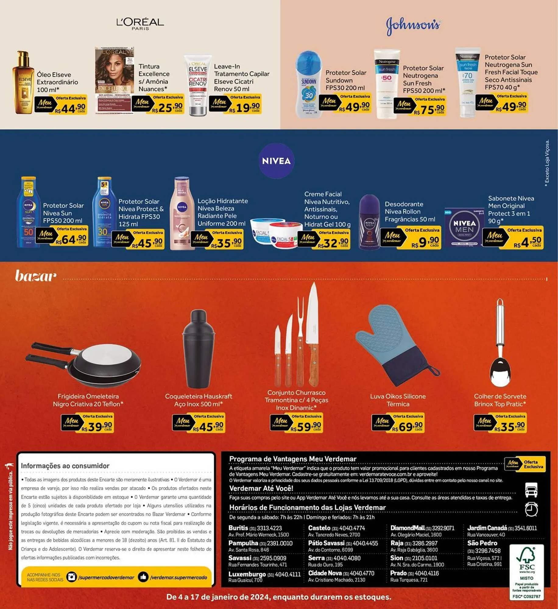 Encarte de Catálogo Verdemar Supermercado 4 de janeiro até 17 de janeiro 2024 - Pagina 20