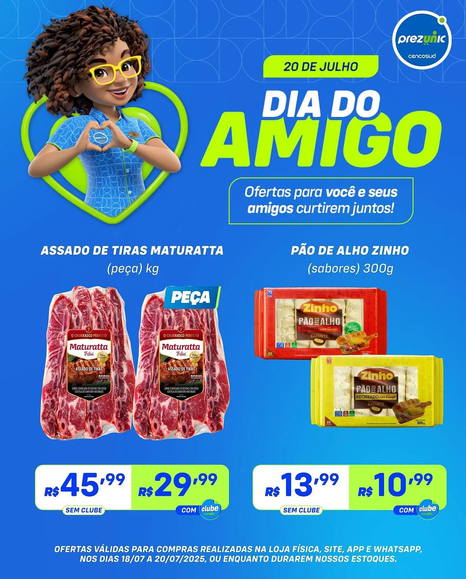 Encarte de Catálogo Prezunic 18 de julho até 20 de julho 2025 - Pagina 1