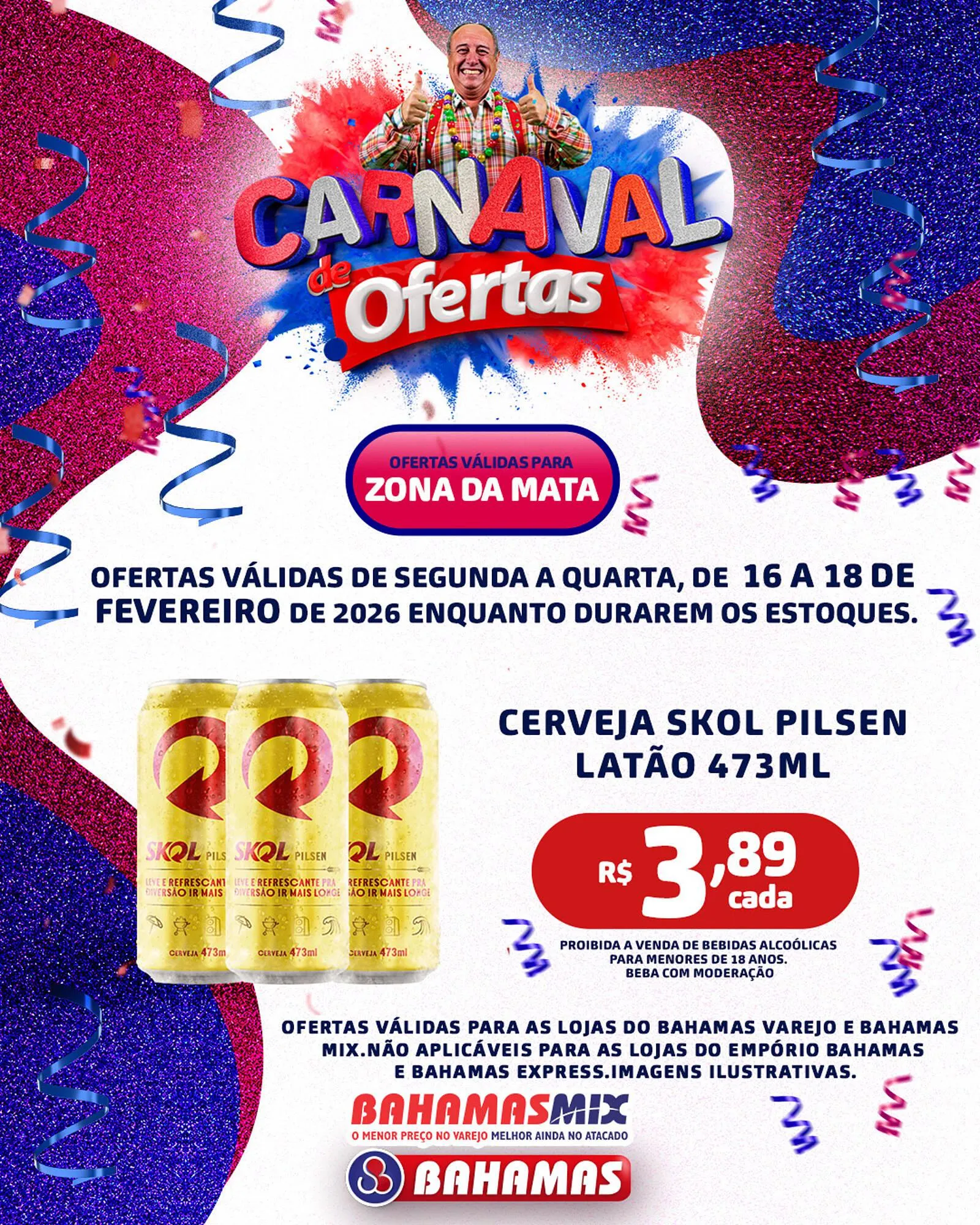 Encarte de Catálogo Bahamas Supermercados 16 de fevereiro até 18 de fevereiro 2026 - Pagina 5