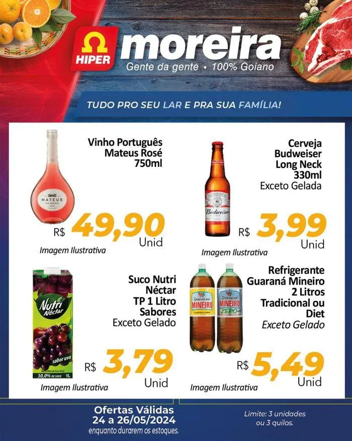 Encarte de Ofertas Hiper Moreira 24 de maio até 26 de maio 2024 - Pagina 7