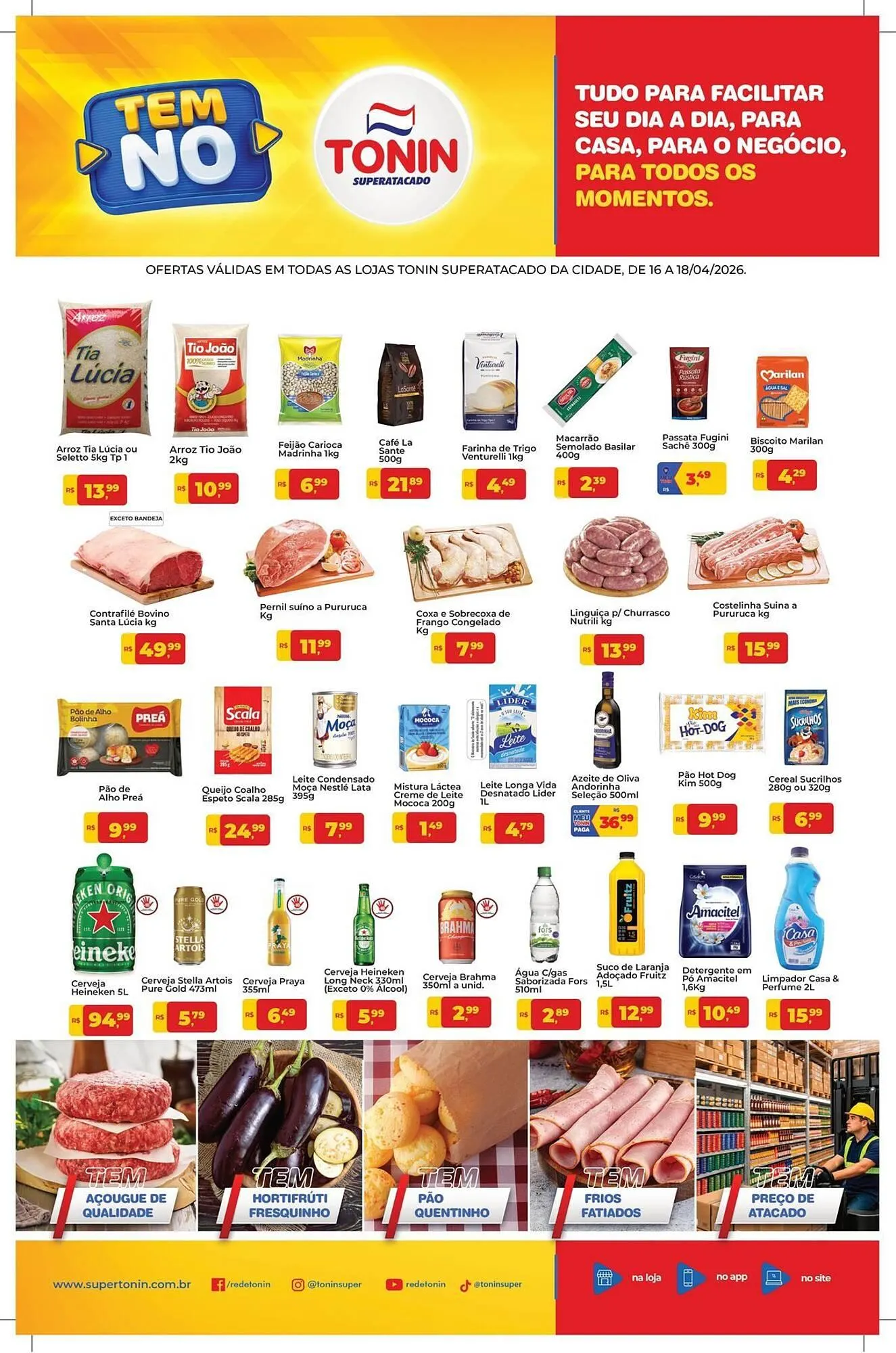 Encarte de Catálogo Tonin Superatacado 16 de abril até 18 de abril 2026 - Pagina 1