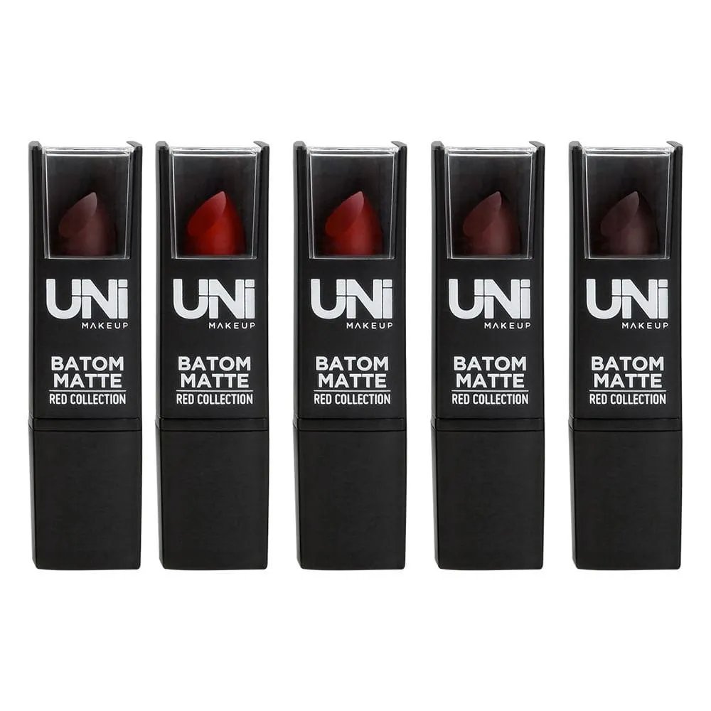 Batom Matte Red Collection Sortido 1 Unidade UNBA37DS - Unimakeup