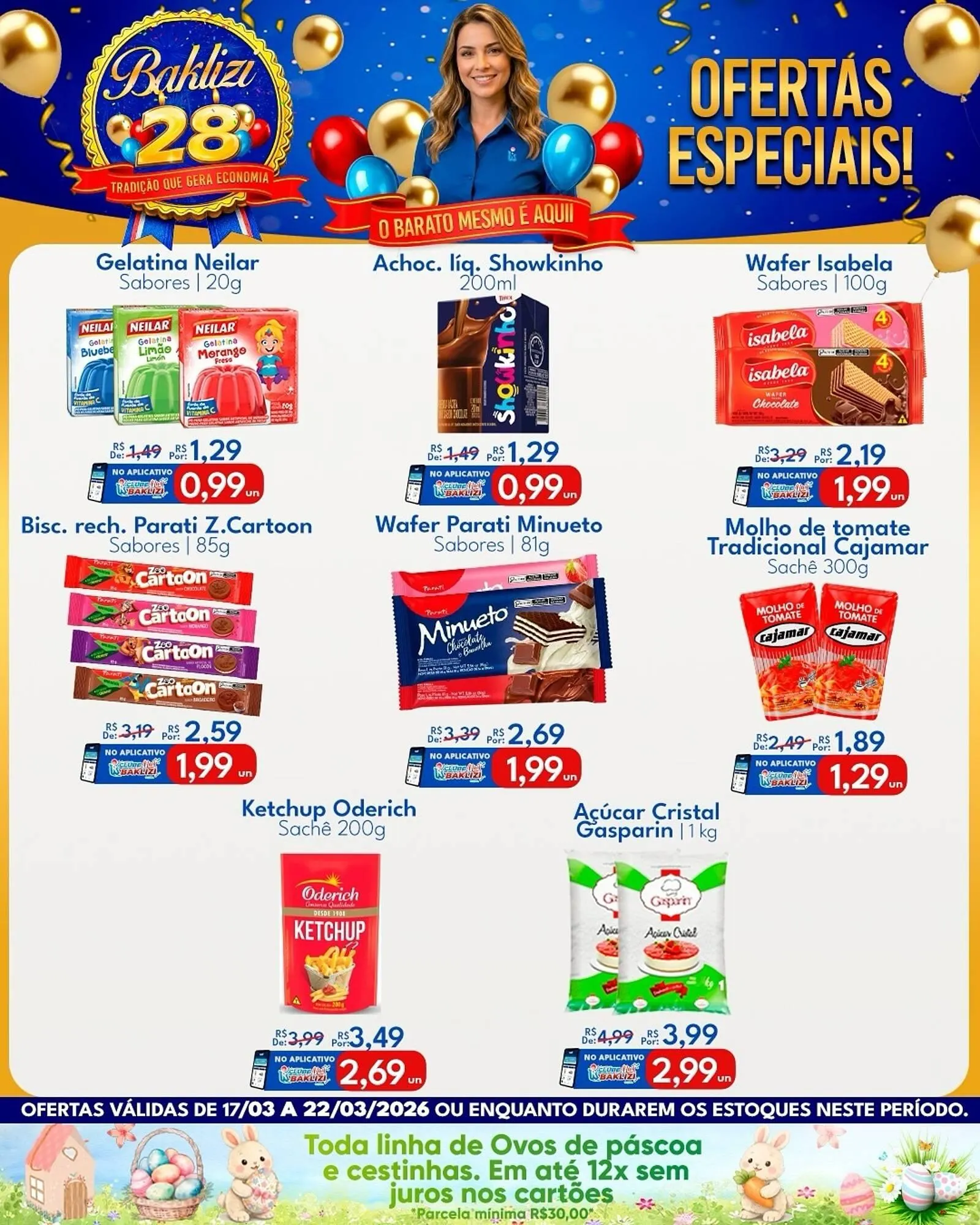 Encarte de Catálogo Supermercados Baklizi 17 de março até 22 de março 2026 - Pagina 1