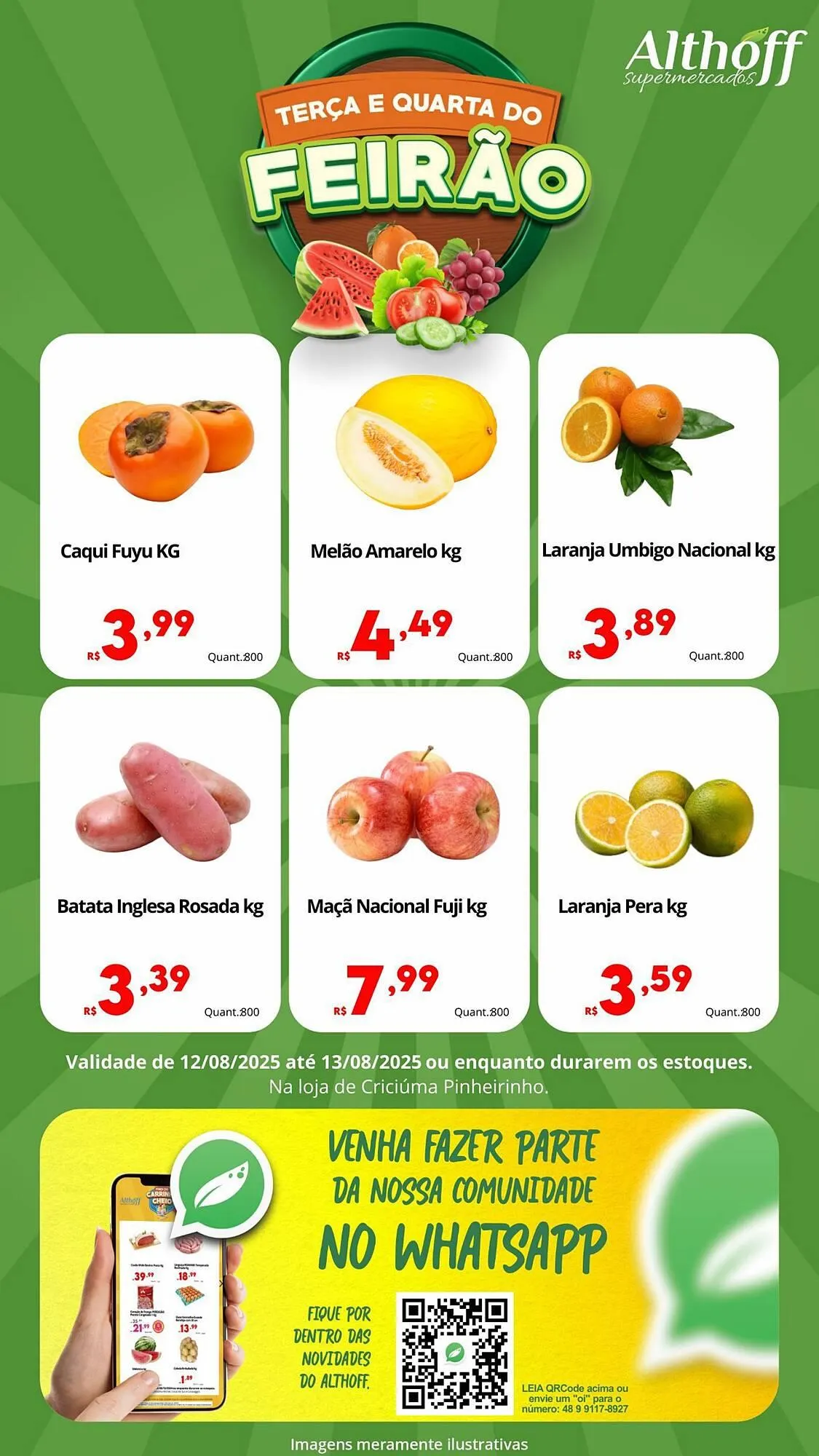 Encarte de Catálogo Althoff Supermercados 12 de agosto até 13 de agosto 2025 - Pagina 1