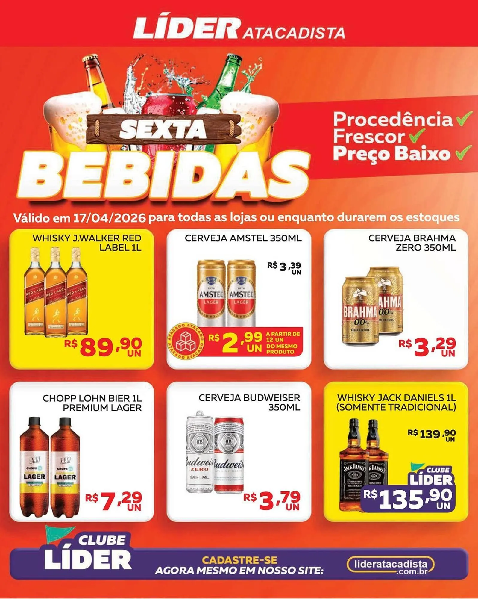 Encarte de Encarte Lider Atacadista 17 de abril até 17 de abril 2026 - Pagina 1