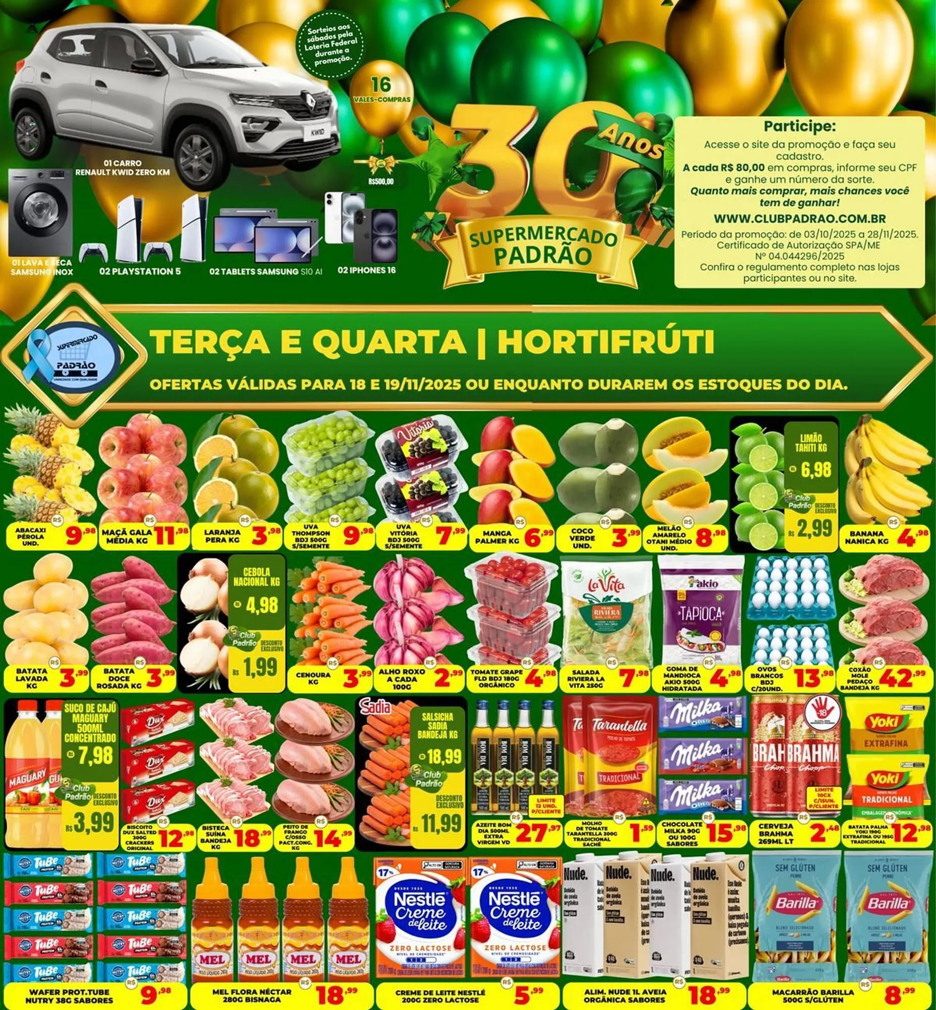 Encarte de Folheto Supermercado Padrão 18 de novembro até 19 de novembro 2025 - Pagina 1