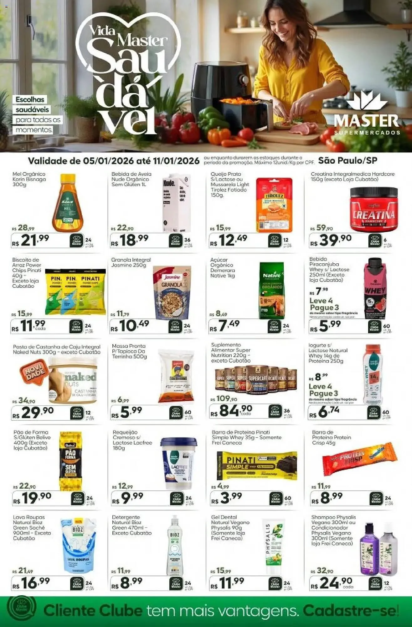 Encarte de Folheto Master Supermercados 5 de janeiro até 11 de janeiro 2026 - Pagina 1