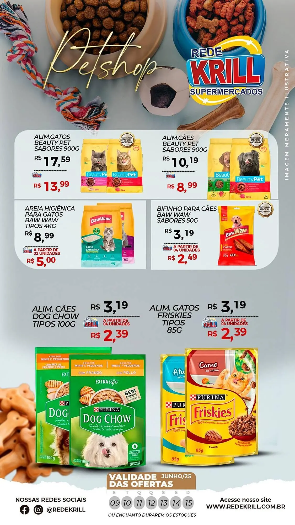 Encarte de Catálogo Rede Krill 9 de junho até 15 de junho 2025 - Pagina 3