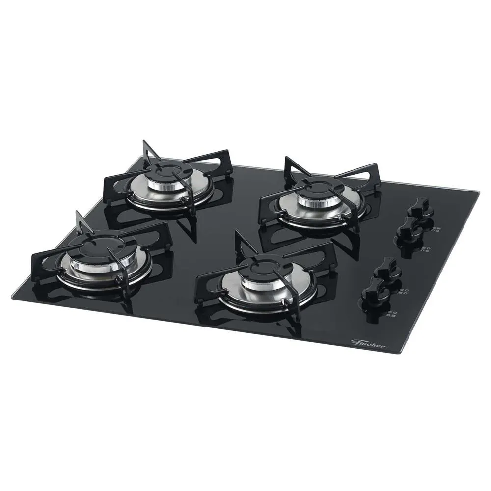 Cooktop Fischer 4 Bocas com Mesa em Vidro Temperado Bivolt - 1519-5713 Bivolt