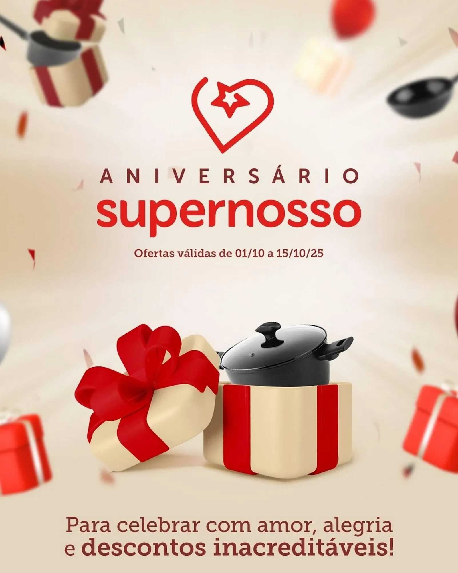 Encarte de Folheto Super Nosso 1 de outubro até 15 de outubro 2025 - Pagina 1