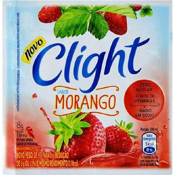 Suco Clight em Pó de Morango 8g 1 UN