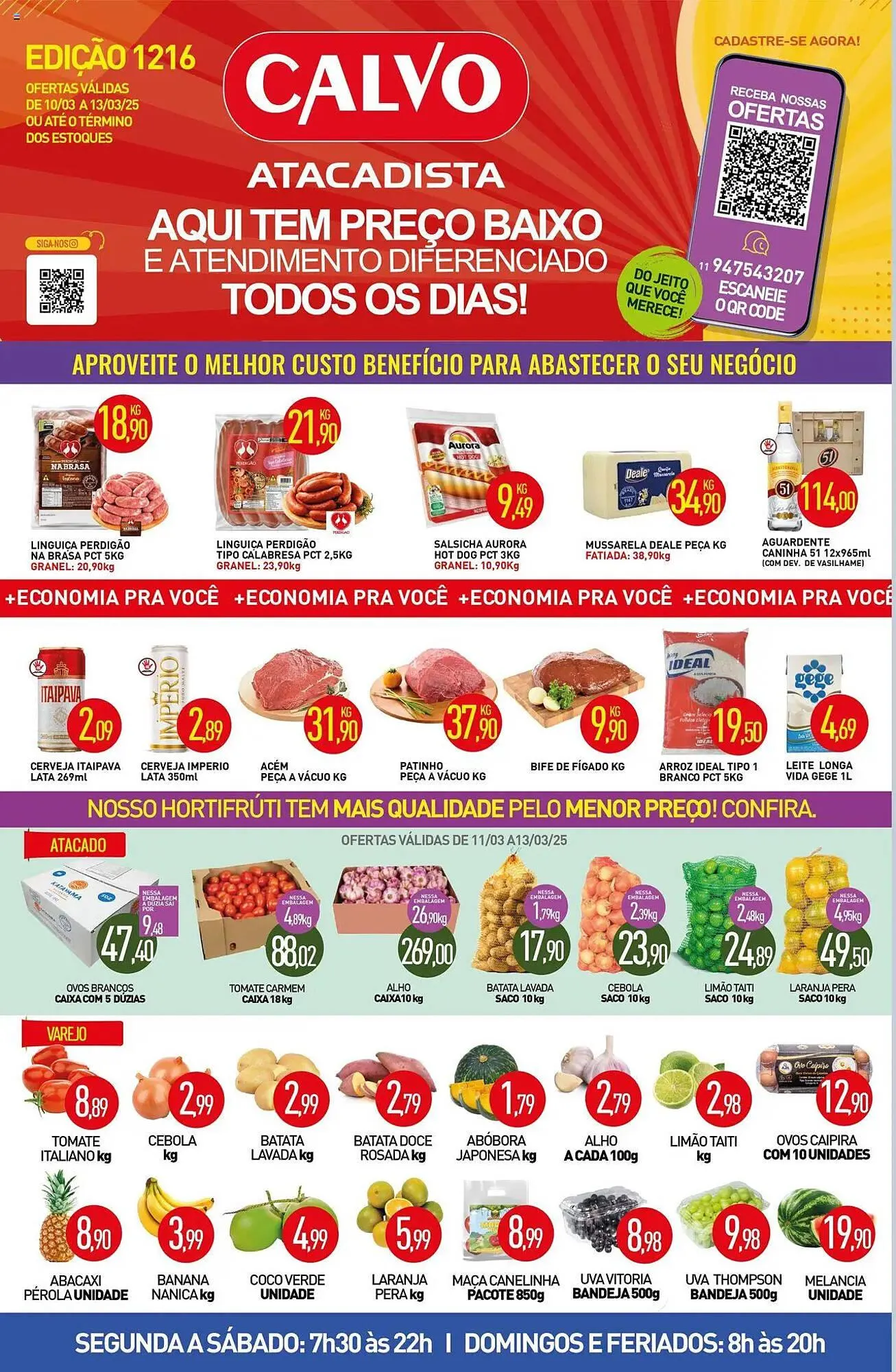 Encarte de Catálogo Calvo Atacadista 10 de março até 13 de março 2025 - Pagina 1