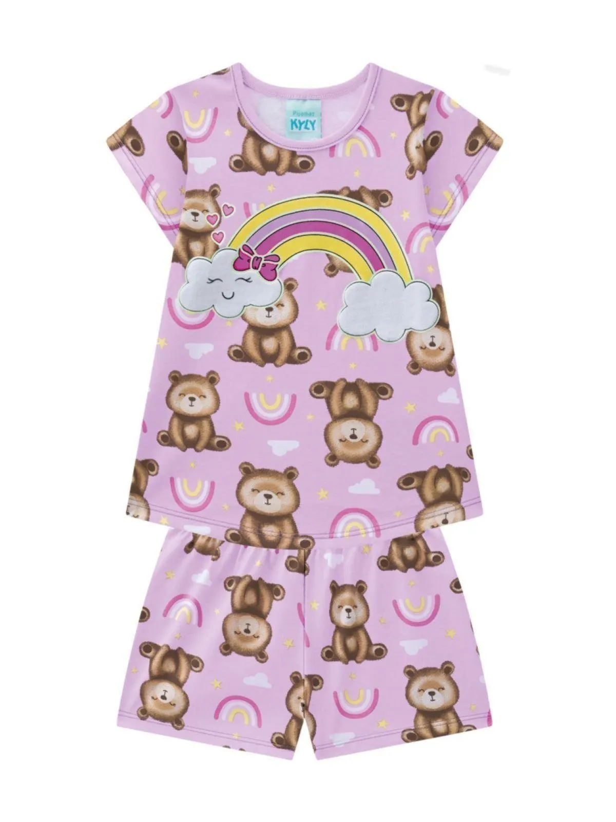 Pijama Infantil Menina Kyly Lilás