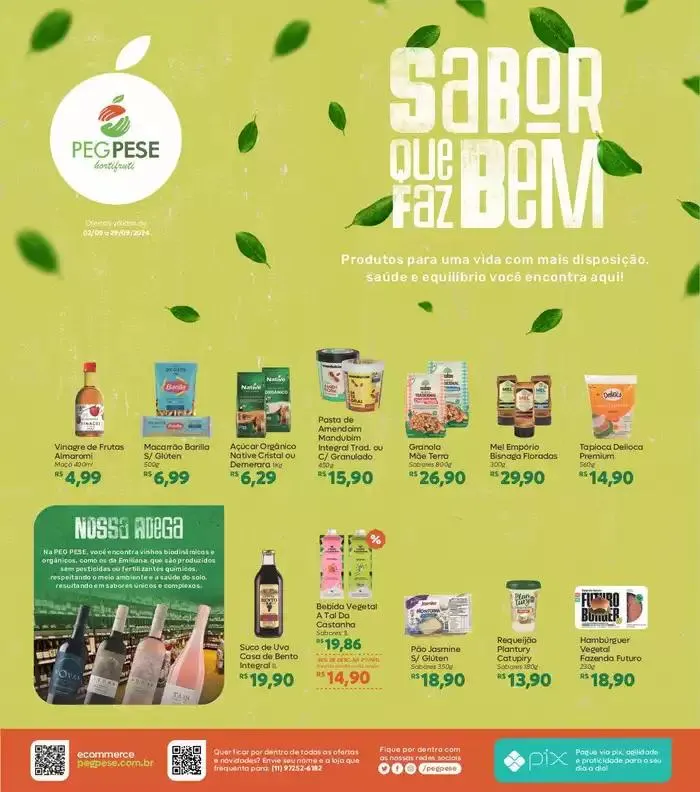 Encarte de Sabor Que Faz Bem 19 de setembro até 29 de setembro 2024 - Pagina 1