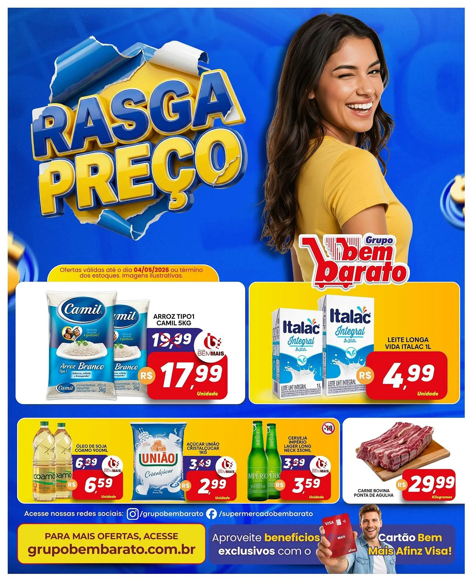 Encarte de Catálogo Supermercado Bem Barato 28 de abril até 4 de maio 2026 - Pagina 1