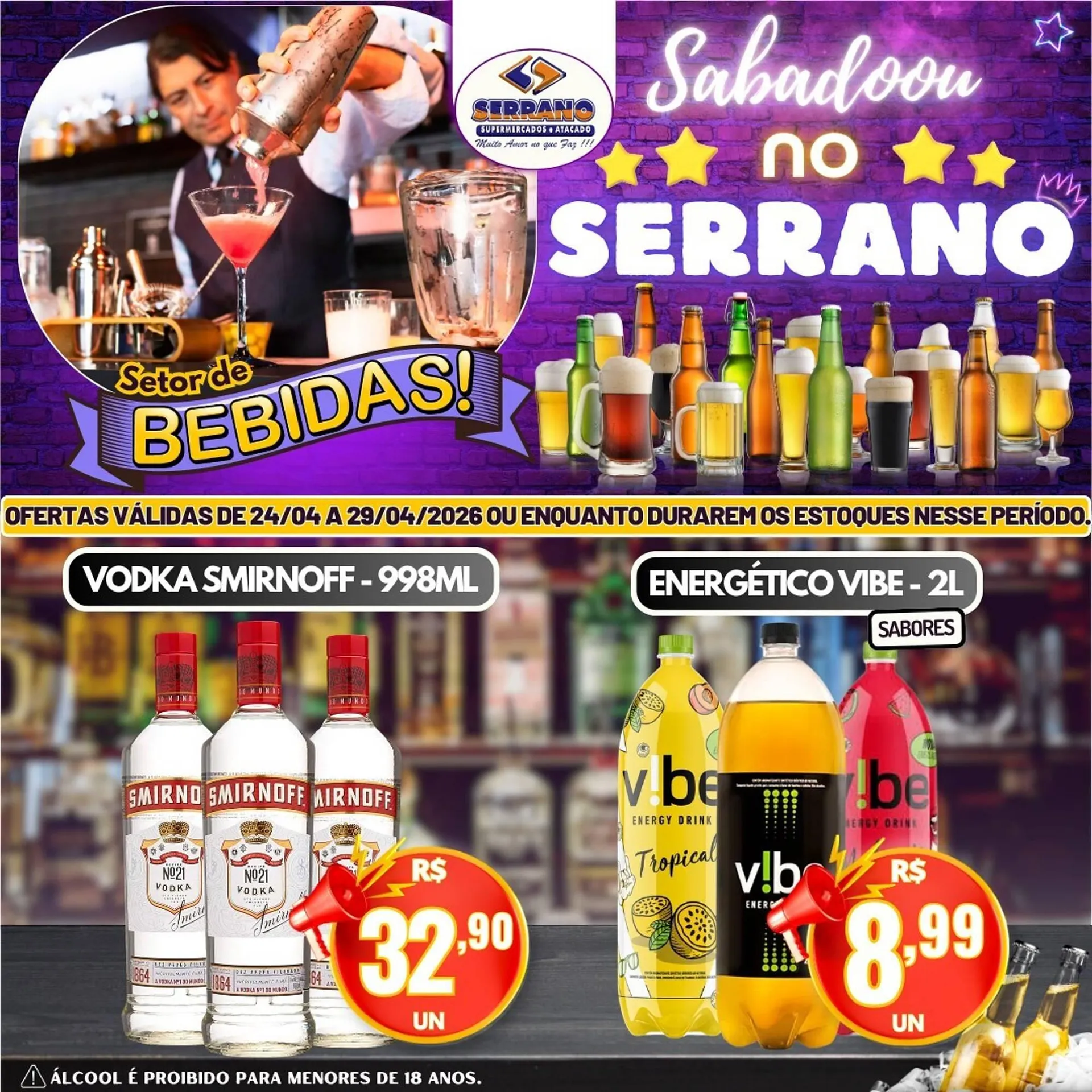 Encarte de Catálogo Serrano Supermercado 25 de abril até 29 de abril 2026 - Pagina 3